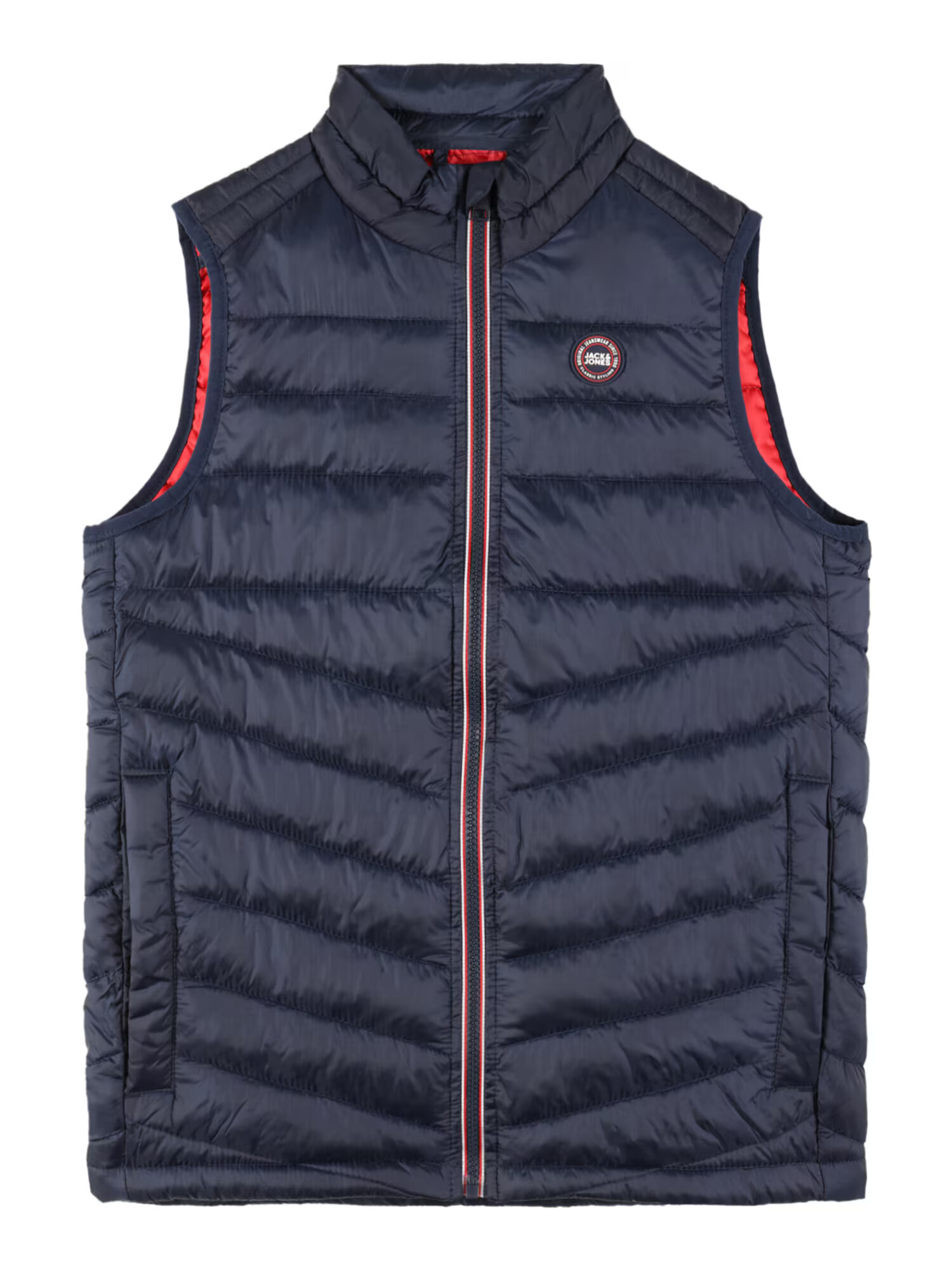 Jack & Jones Junior Vestă 'HERO' bleumarin / roșu intens / alb - Pled.ro