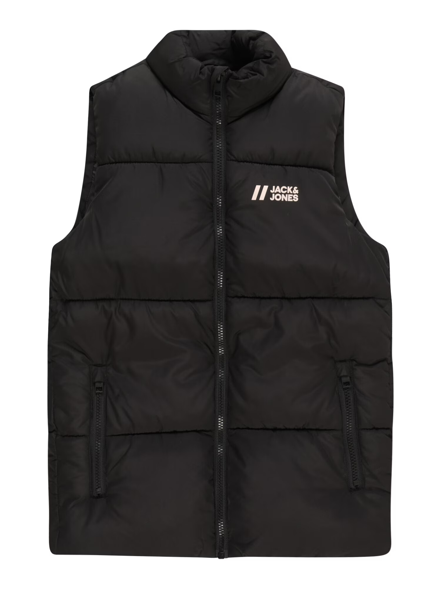 Jack & Jones Junior Vestă 'MAX' negru / alb - Pled.ro