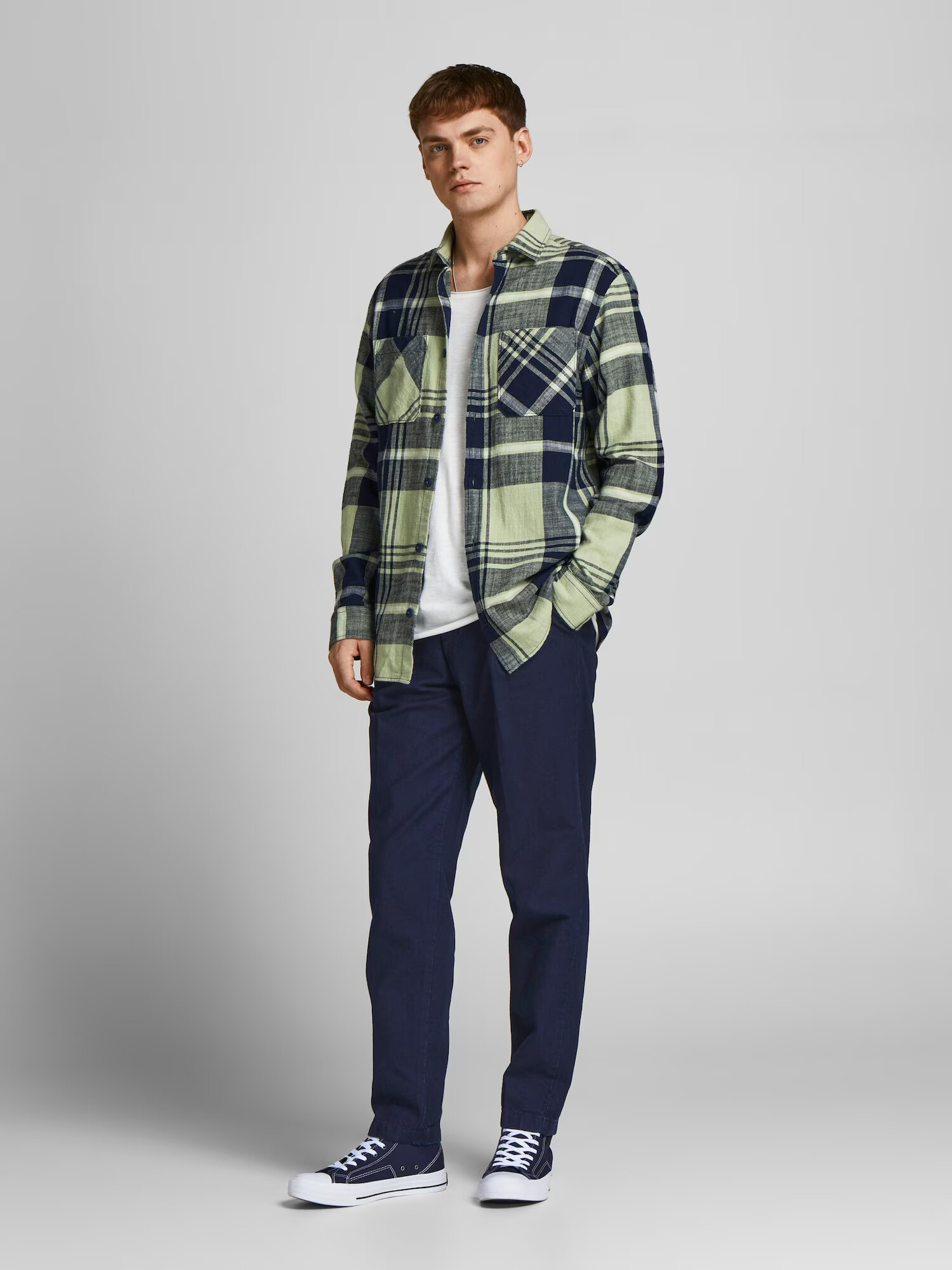 JACK & JONES Pantaloni albastru - Pled.ro