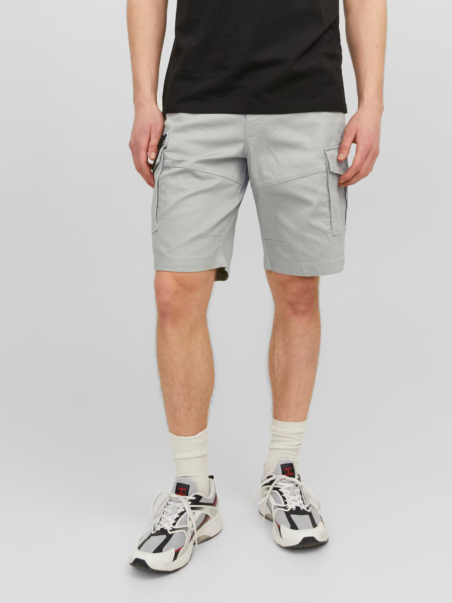 JACK & JONES Pantaloni cu buzunare 'Dex' gri deschis - Pled.ro