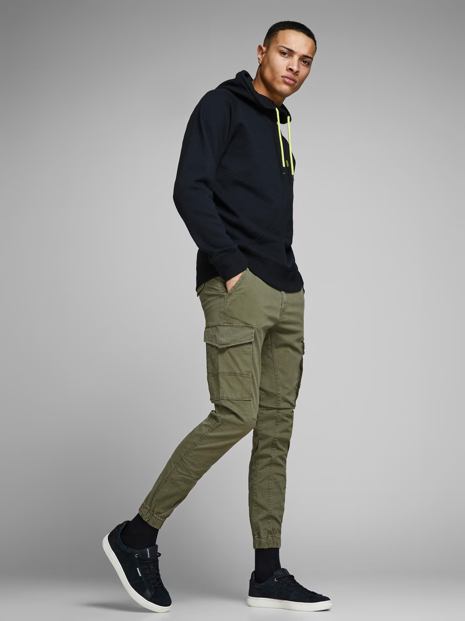 JACK & JONES Pantaloni cu buzunare 'Paul Flake' verde / oliv / verde închis - Pled.ro