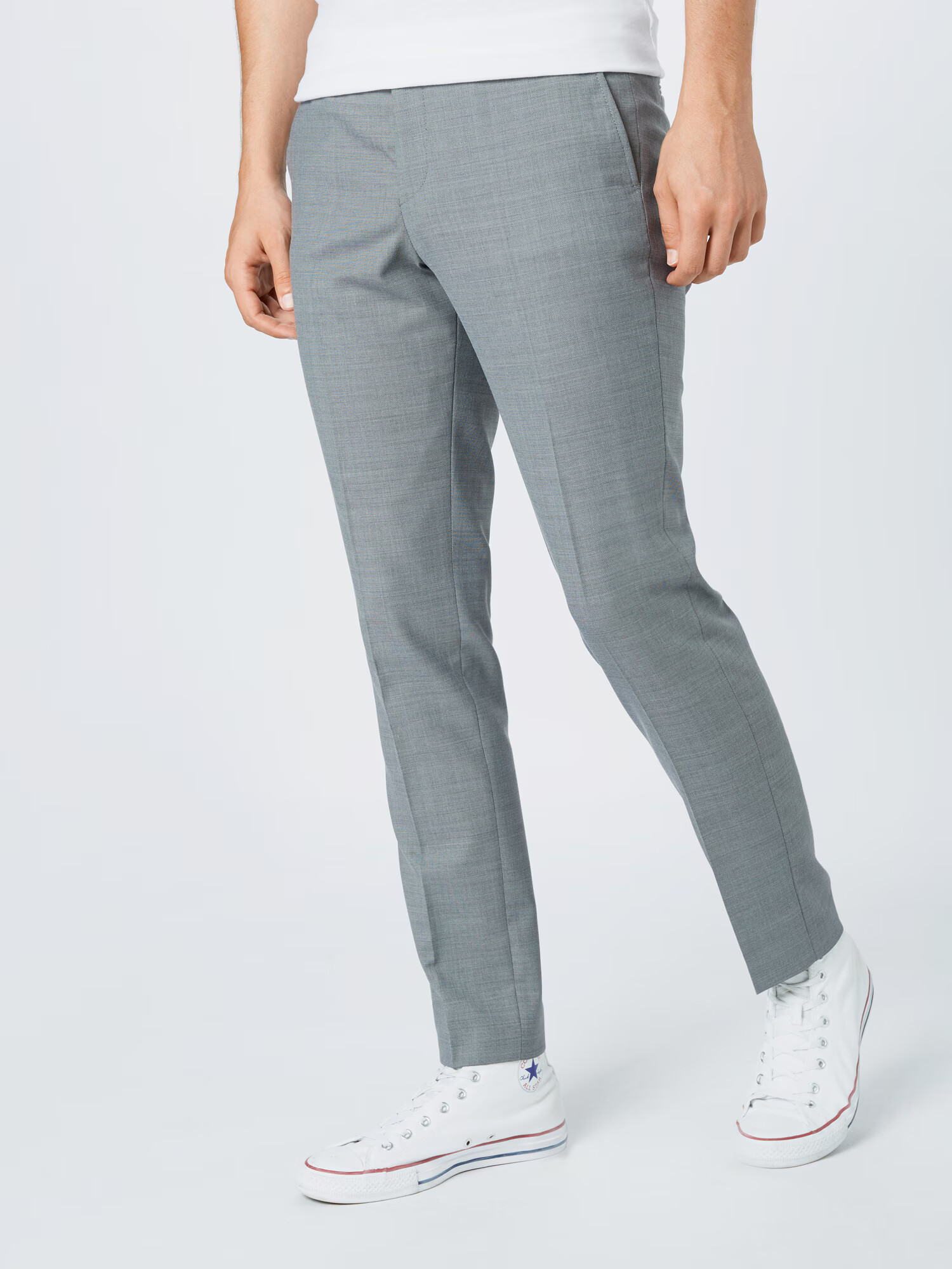 JACK & JONES Pantaloni cu dungă 'Solaris' gri - Pled.ro