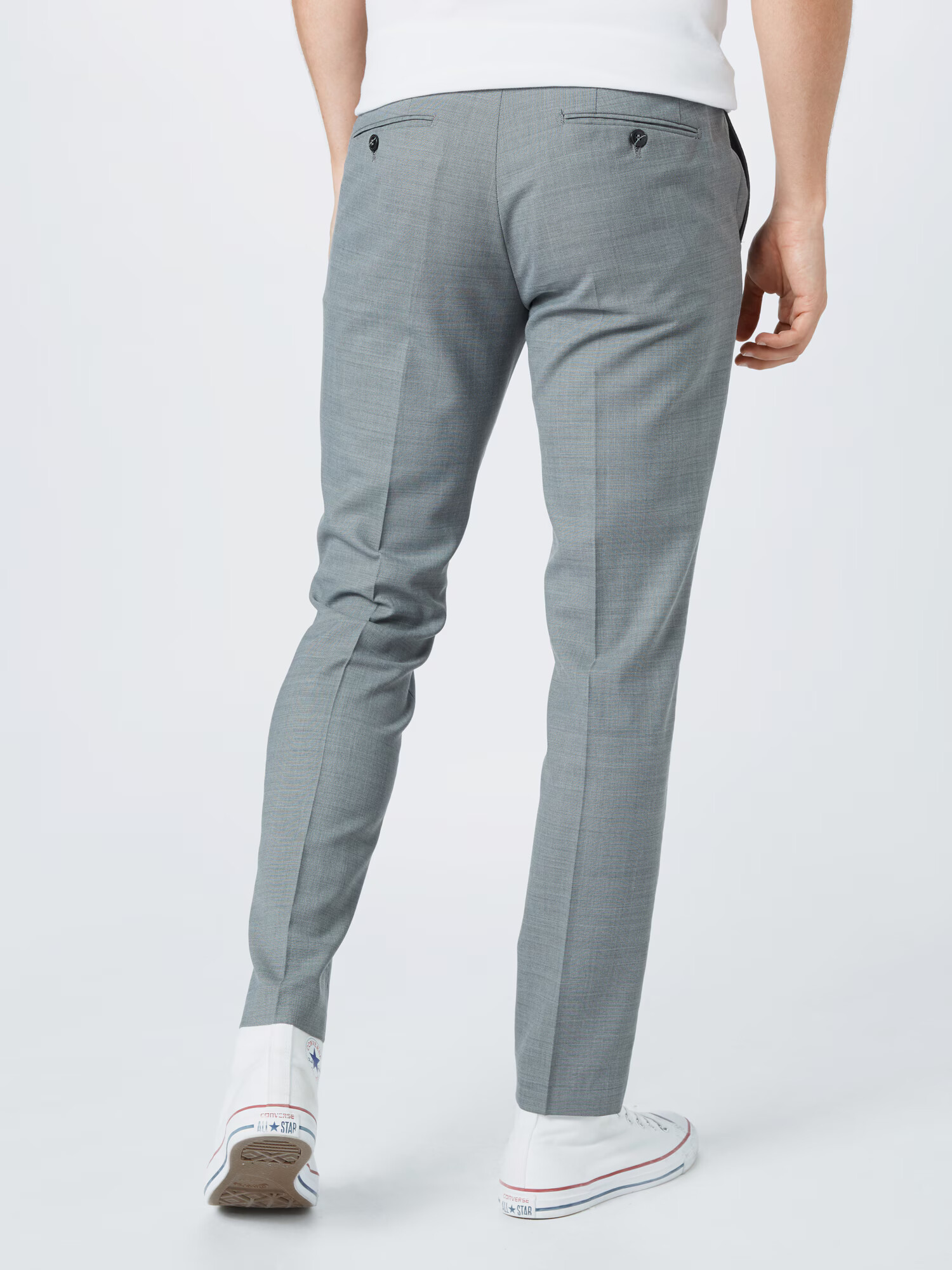 JACK & JONES Pantaloni cu dungă 'Solaris' gri - Pled.ro