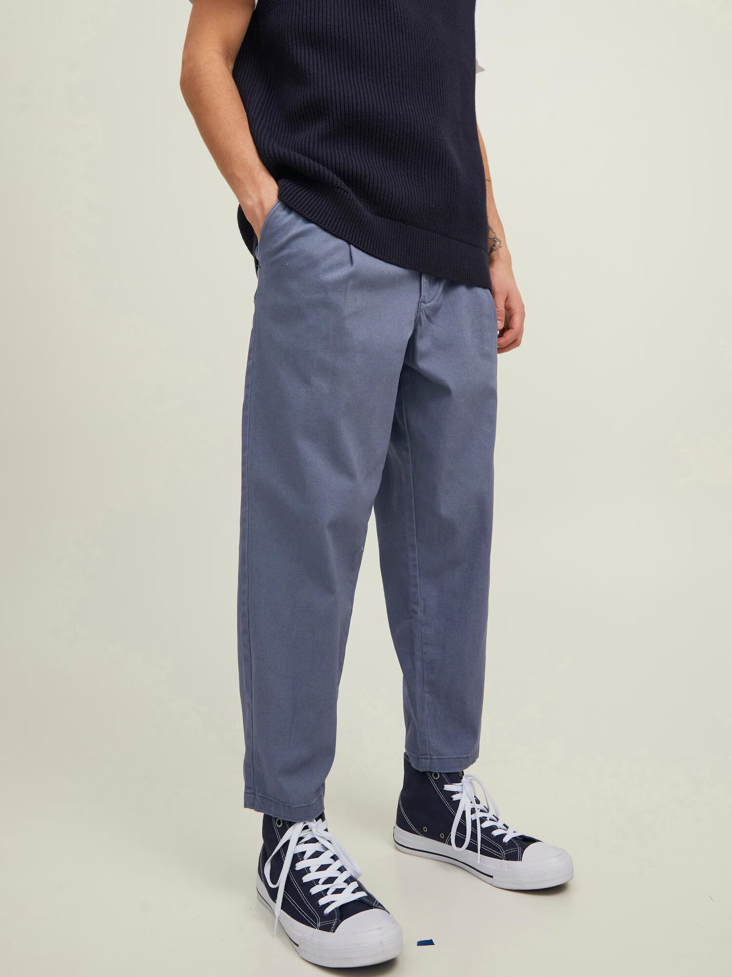 JACK & JONES Pantaloni cutați 'Bill' albastru porumbel - Pled.ro