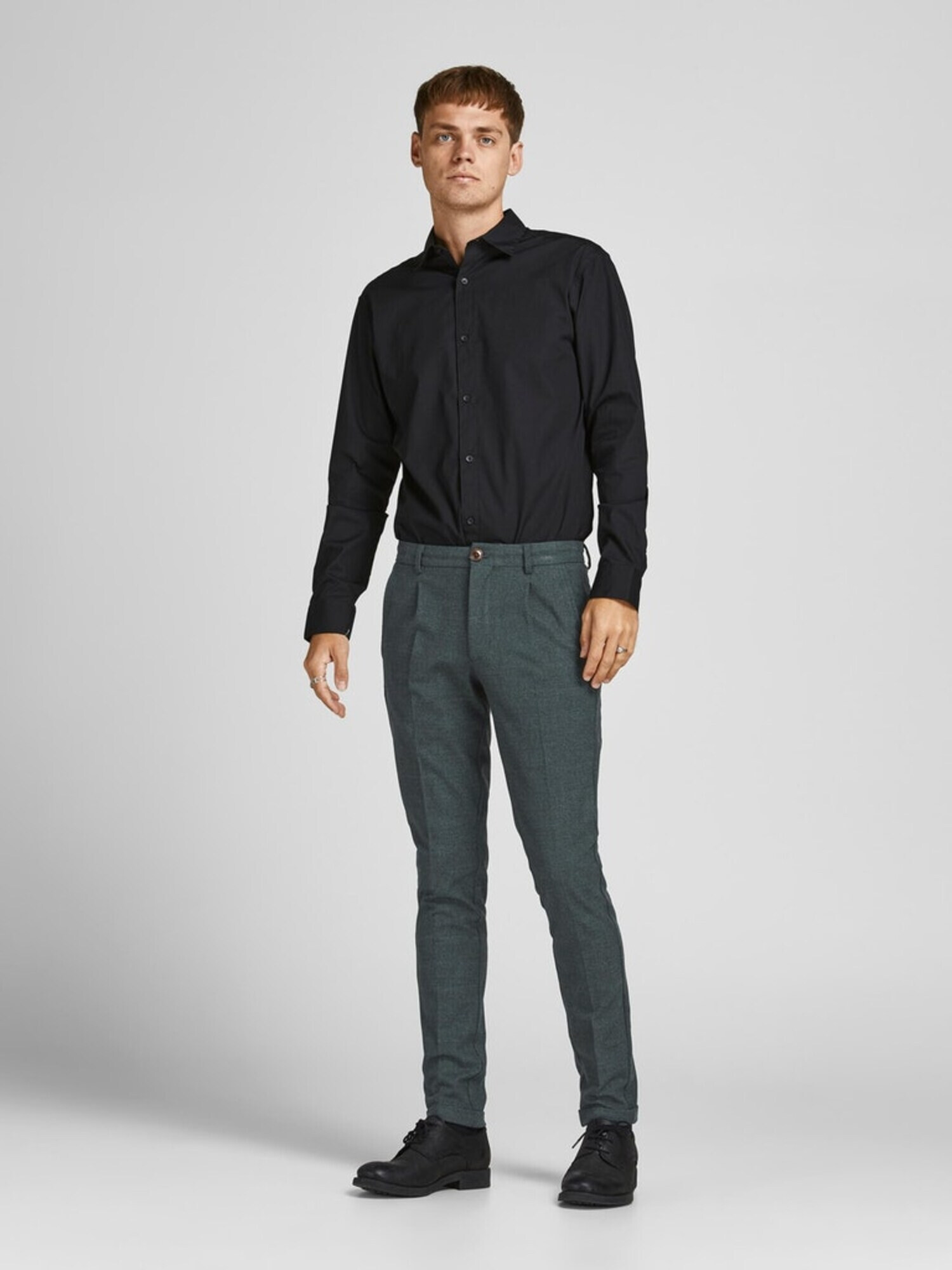 JACK & JONES Pantaloni cutați gri metalic - Pled.ro