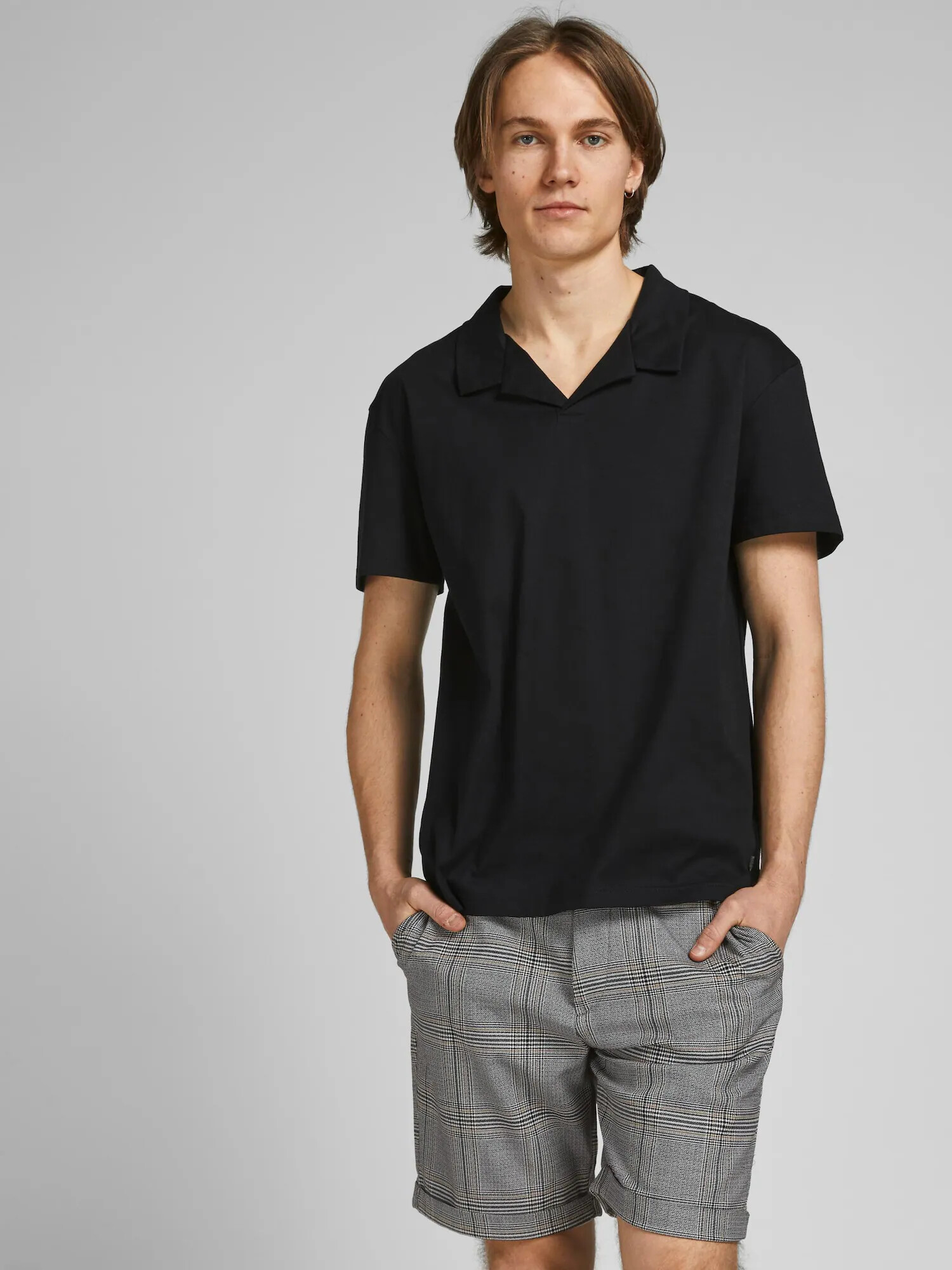 JACK & JONES Pantaloni eleganți 'Connor' maro deschis / gri / negru - Pled.ro