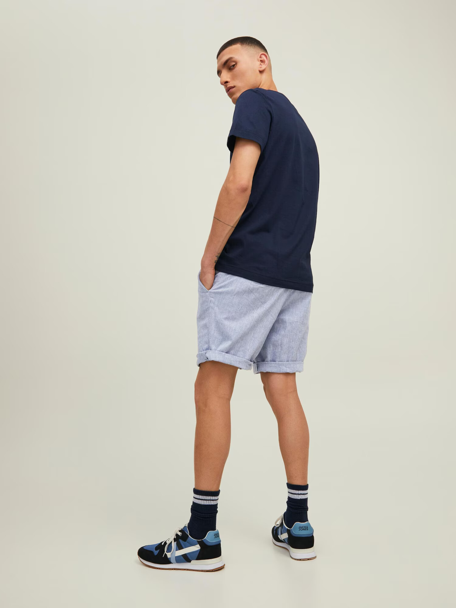 JACK & JONES Pantaloni eleganți 'Sky' albastru fumuriu - Pled.ro