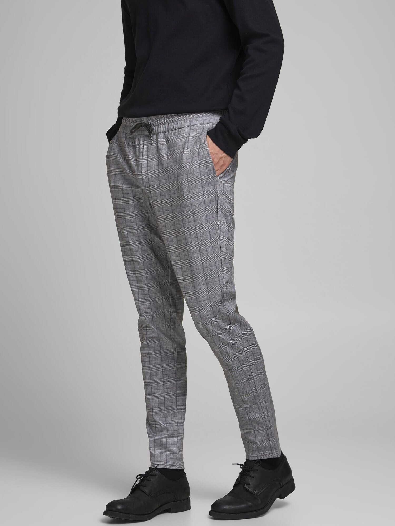 JACK & JONES Pantaloni eleganți 'Will Phil' gri închis / gri amestecat - Pled.ro