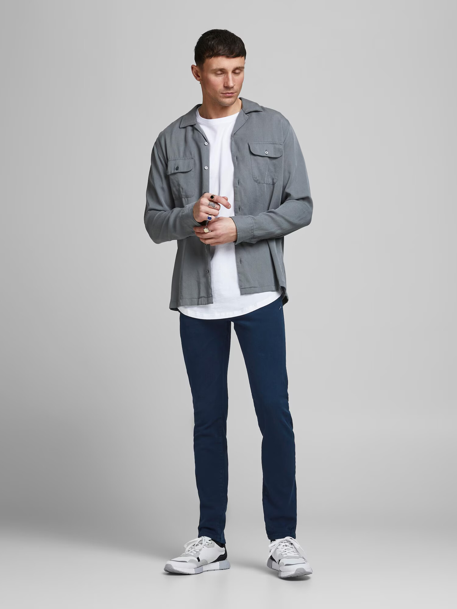 JACK & JONES Pantaloni 'Glenn' bleumarin - Pled.ro