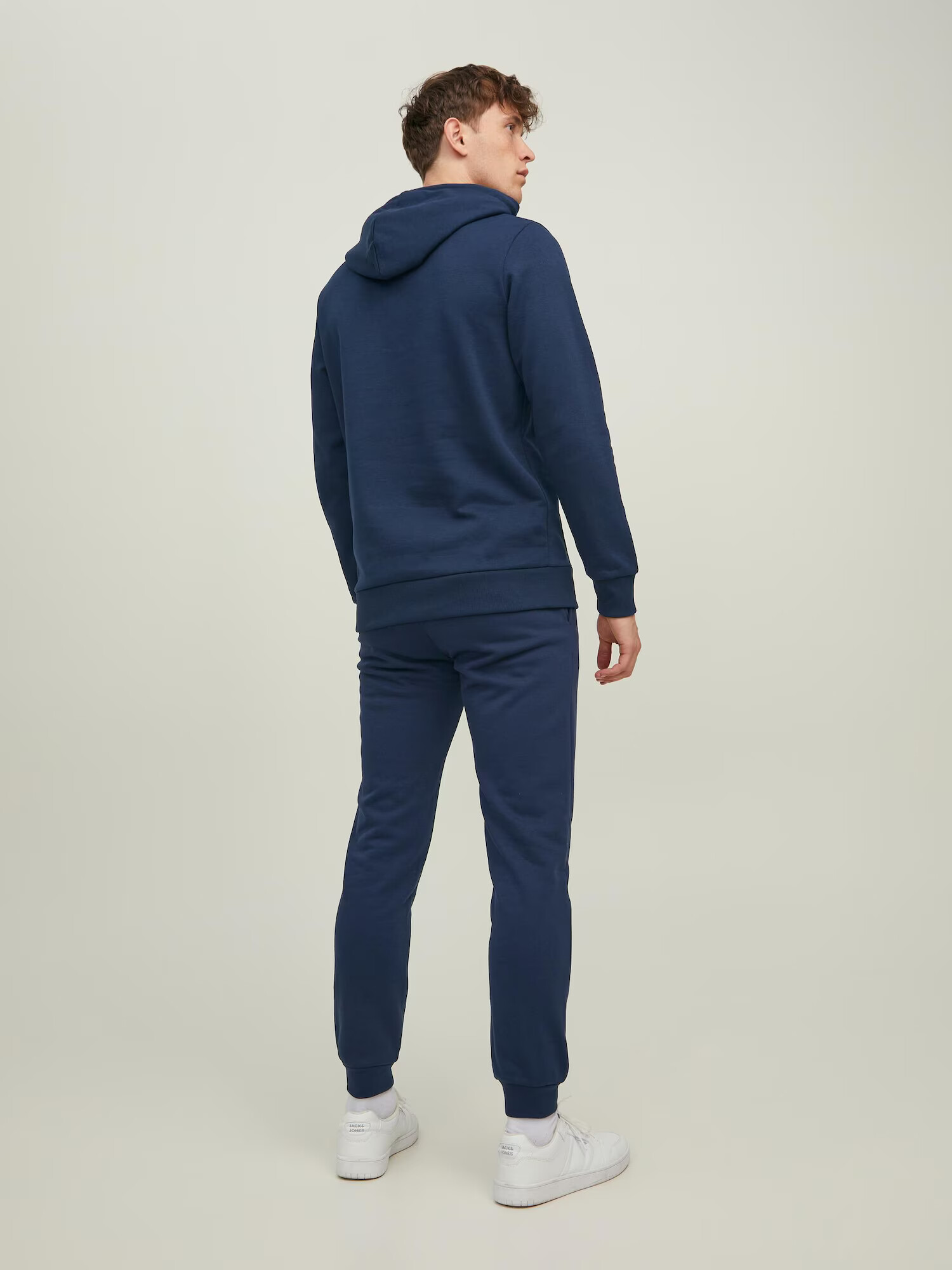 JACK & JONES Pantaloni 'Gordon' bleumarin / negru / alb - Pled.ro