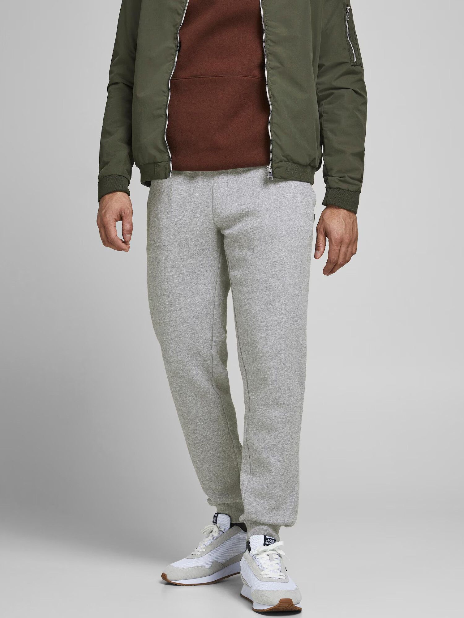 JACK & JONES Pantaloni 'Gordon Bradley' gri - Pled.ro