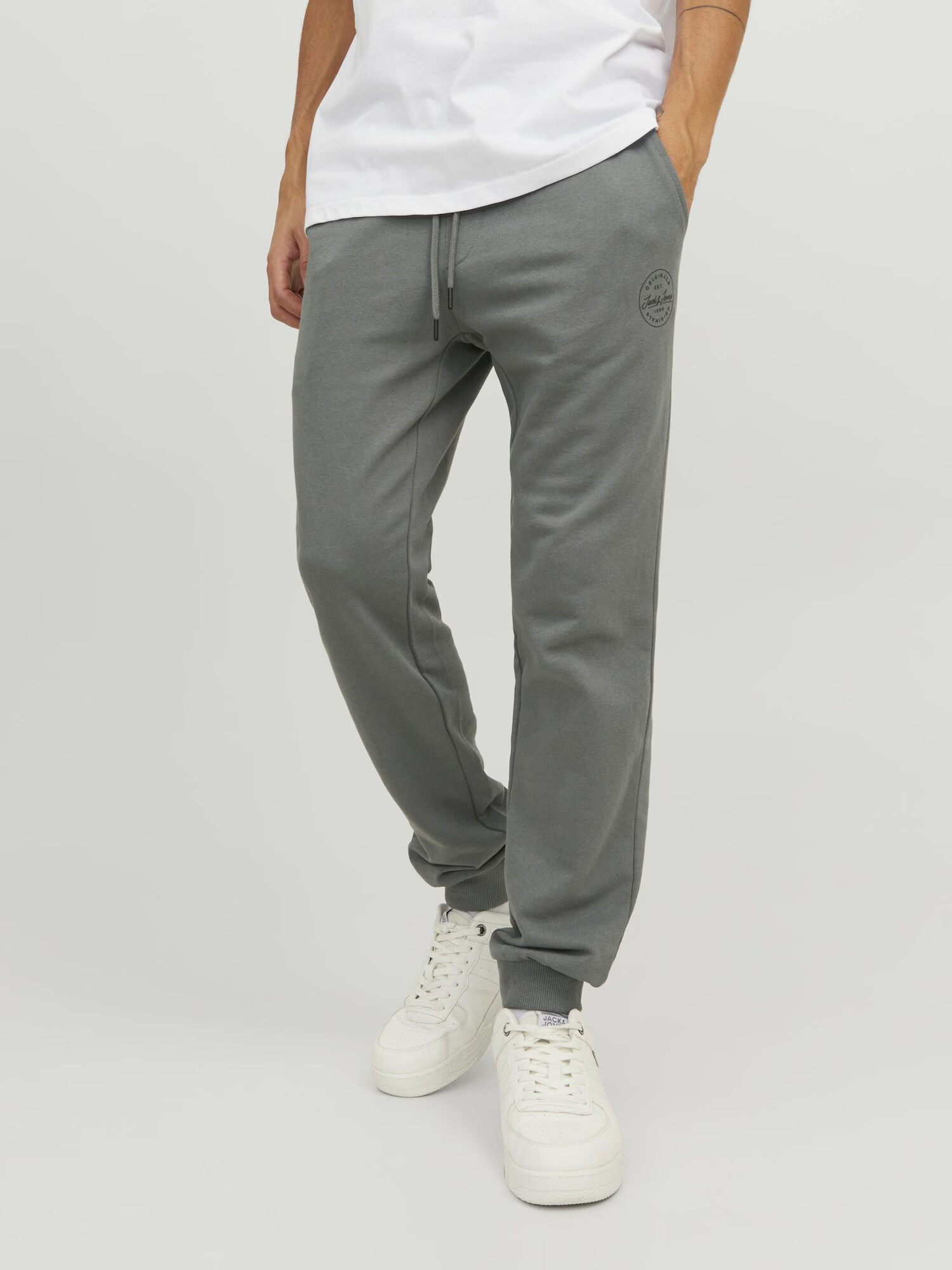 JACK & JONES Pantaloni 'Gordon' gri - Pled.ro