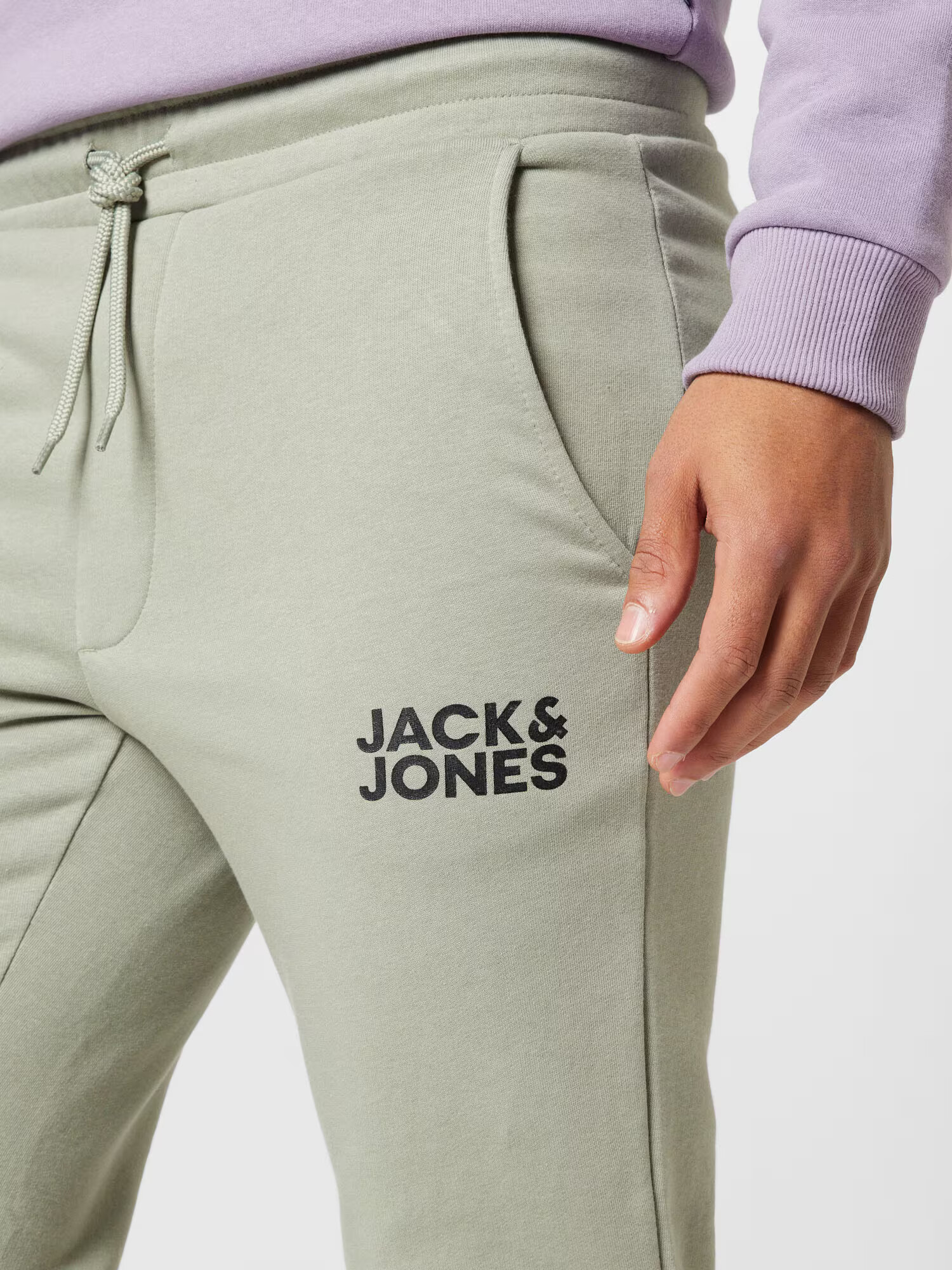 JACK & JONES Pantaloni 'GORDON' gri piatră / negru - Pled.ro