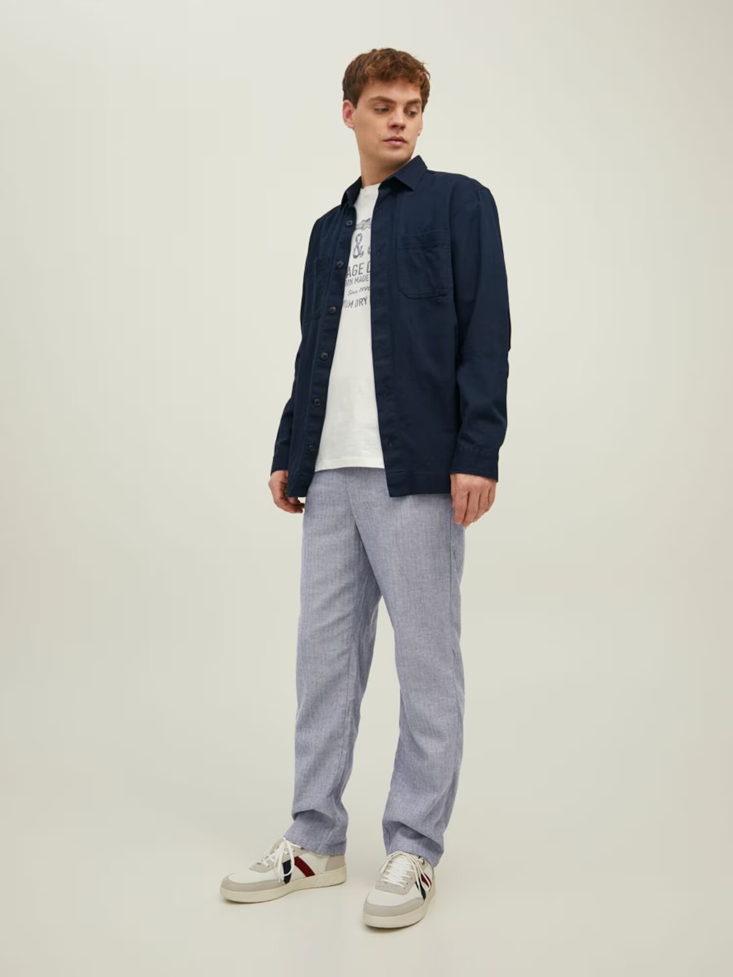 JACK & JONES Pantaloni 'KANE' albastru porumbel - Pled.ro