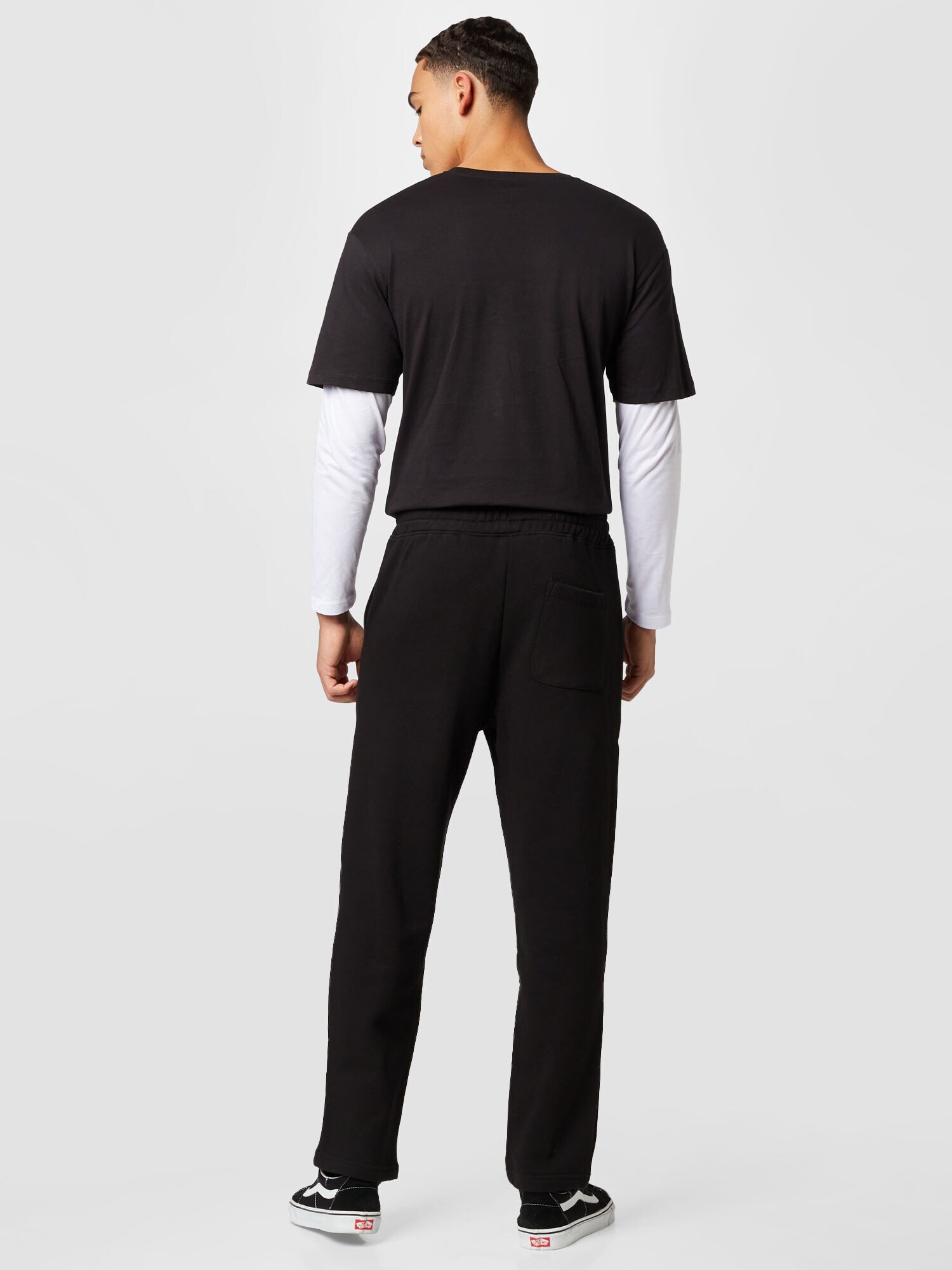 JACK & JONES Pantaloni 'KANE EVAN' negru / alb - Pled.ro