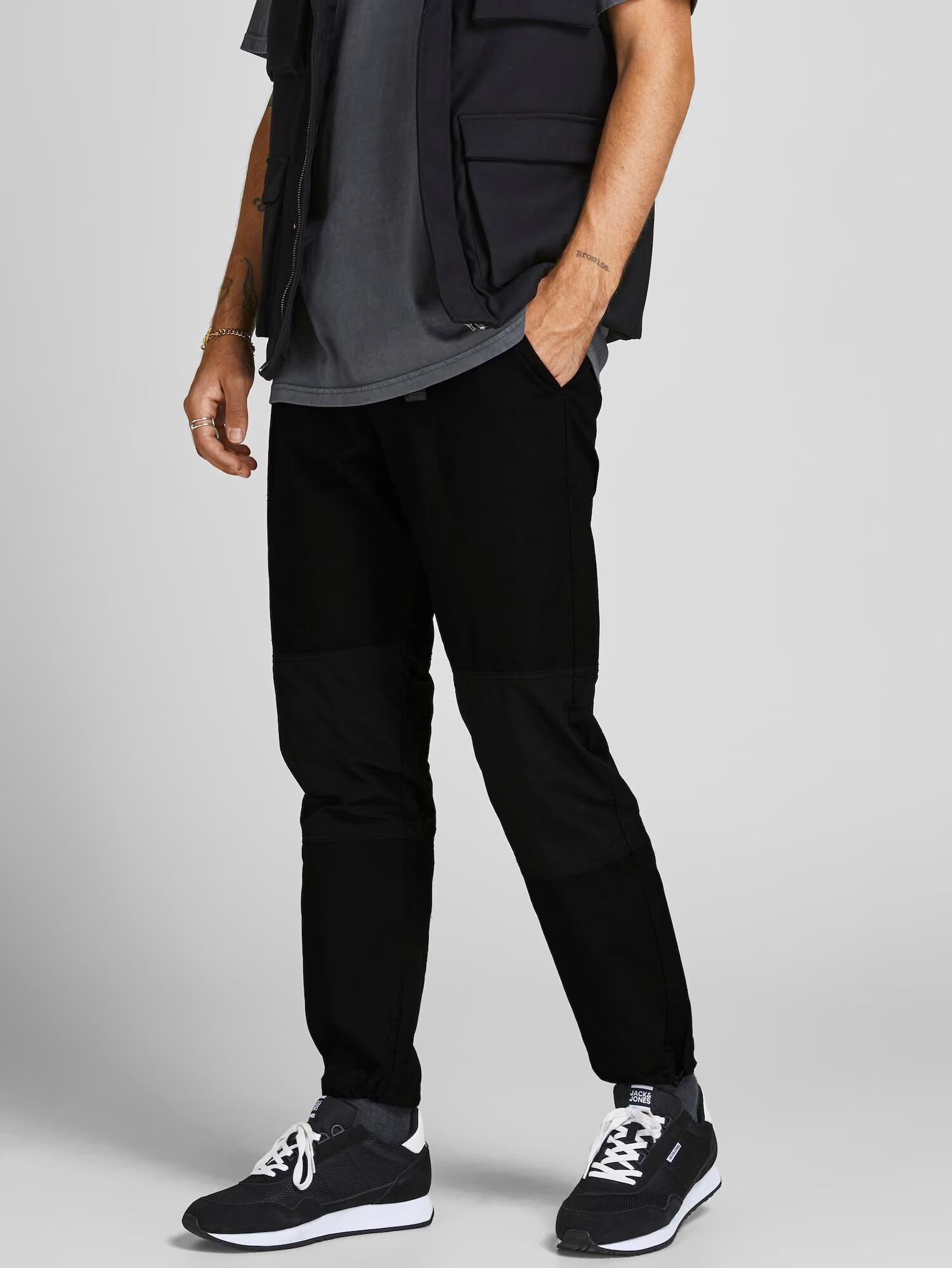 JACK & JONES Pantaloni 'Kane' negru - Pled.ro