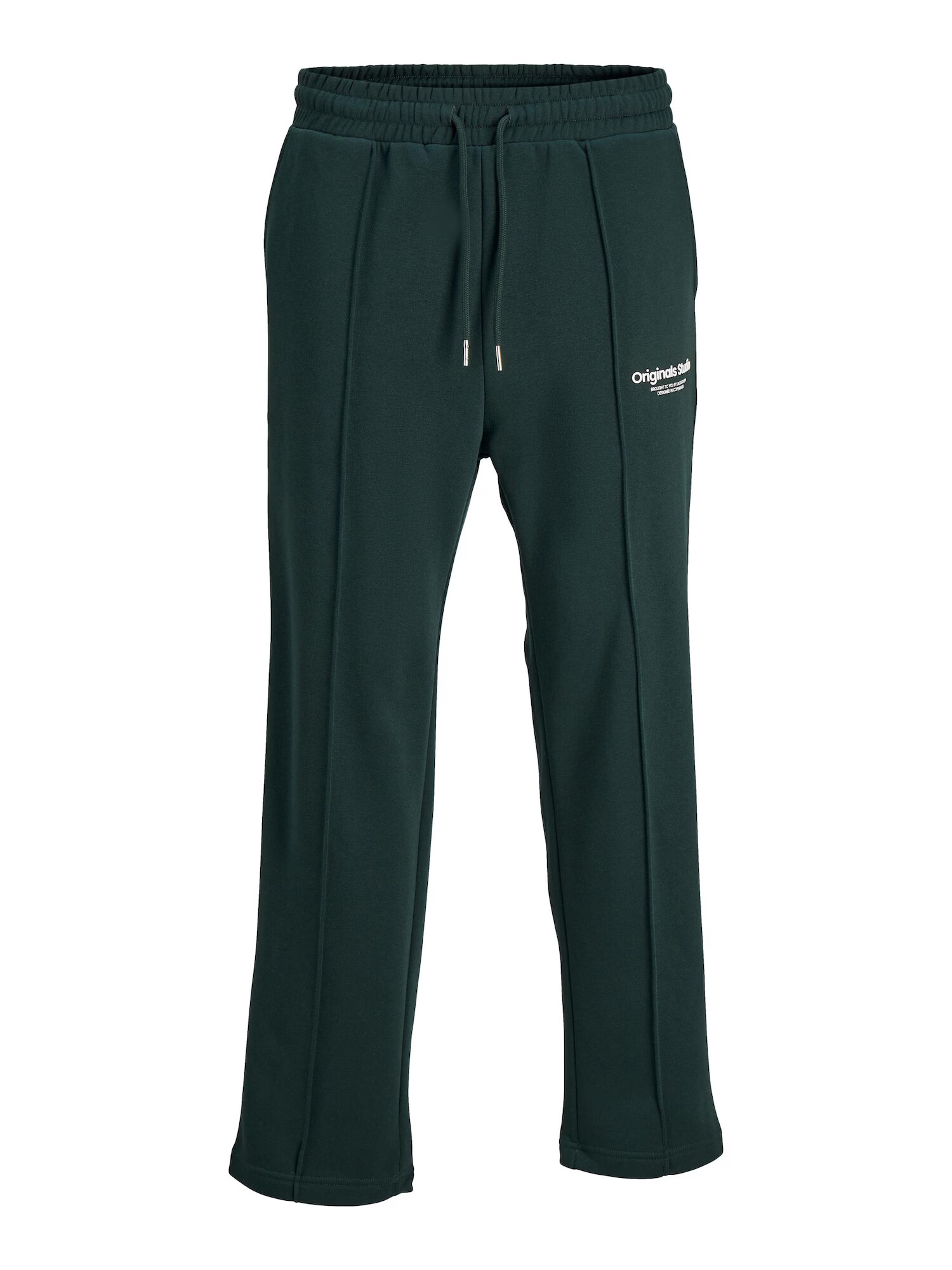 JACK & JONES Pantaloni 'Kane' verde închis / alb - Pled.ro