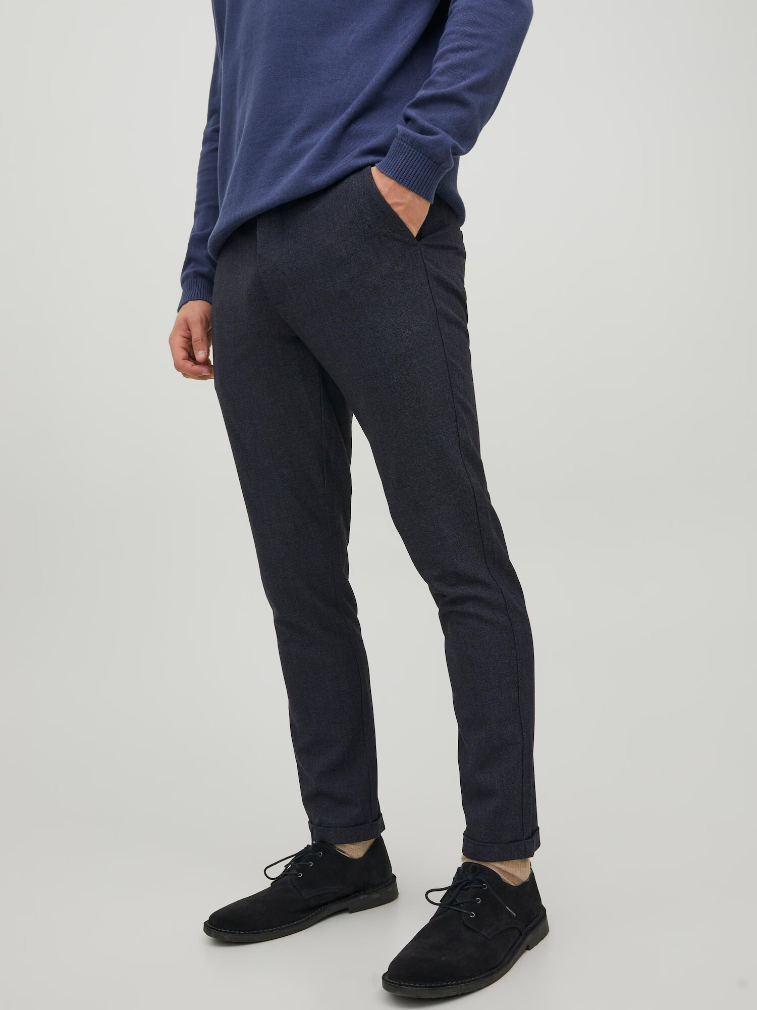 JACK & JONES Pantaloni eleganți 'MARCO CONNOR' bleumarin - Pled.ro