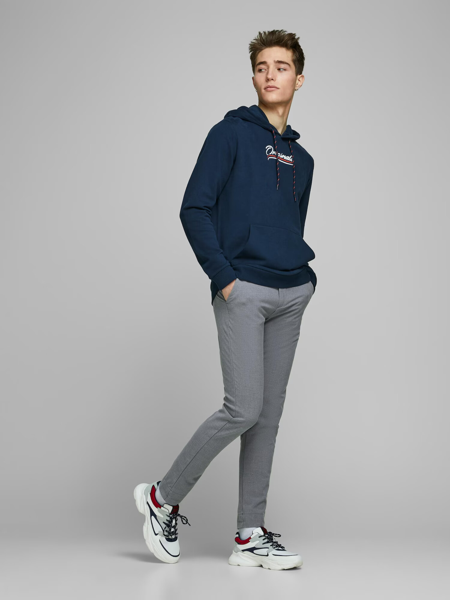 JACK & JONES Pantaloni eleganți 'Marco Connor' gri - Pled.ro