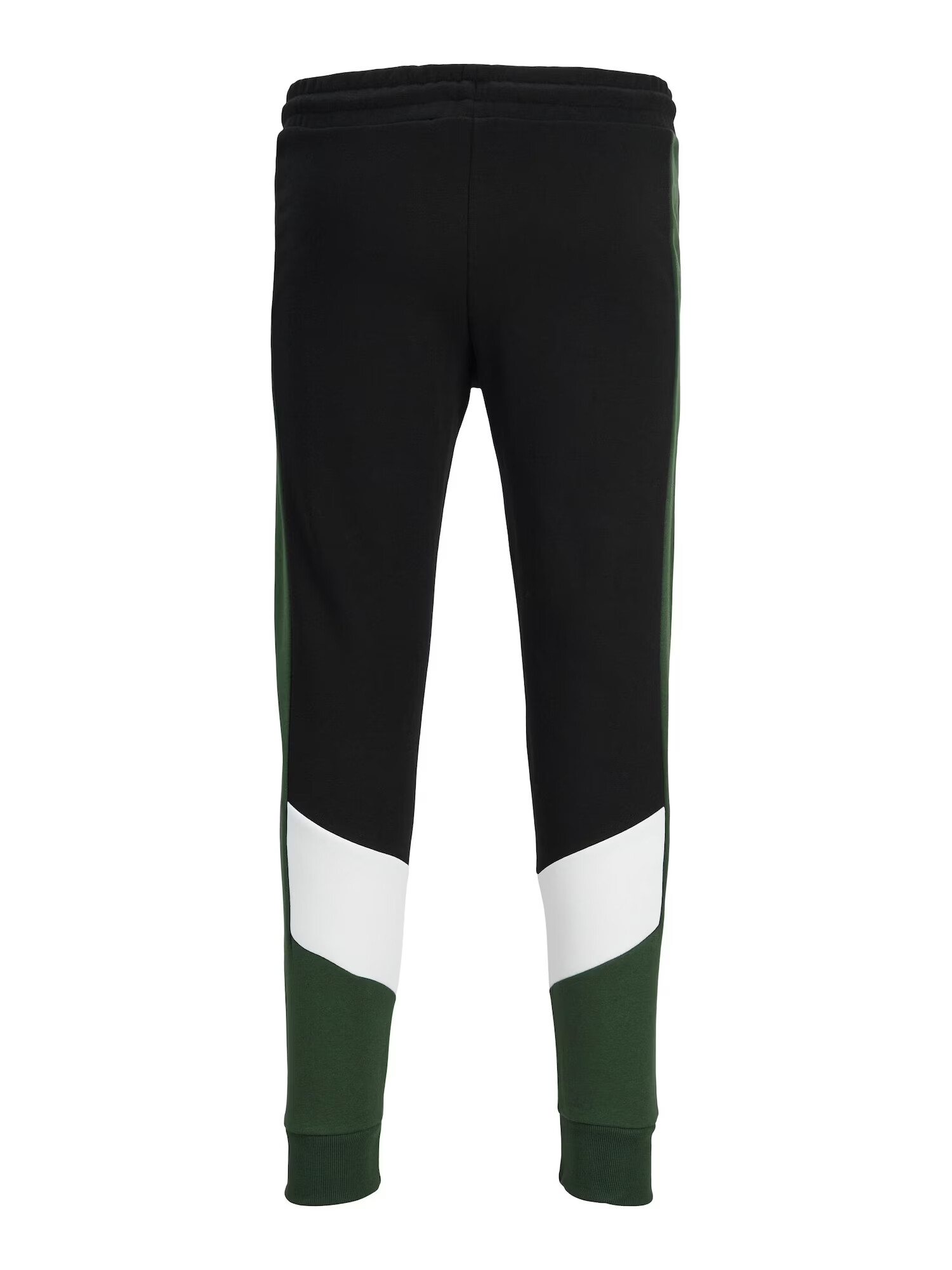 JACK & JONES Pantaloni verde smarald / negru / alb - Pled.ro