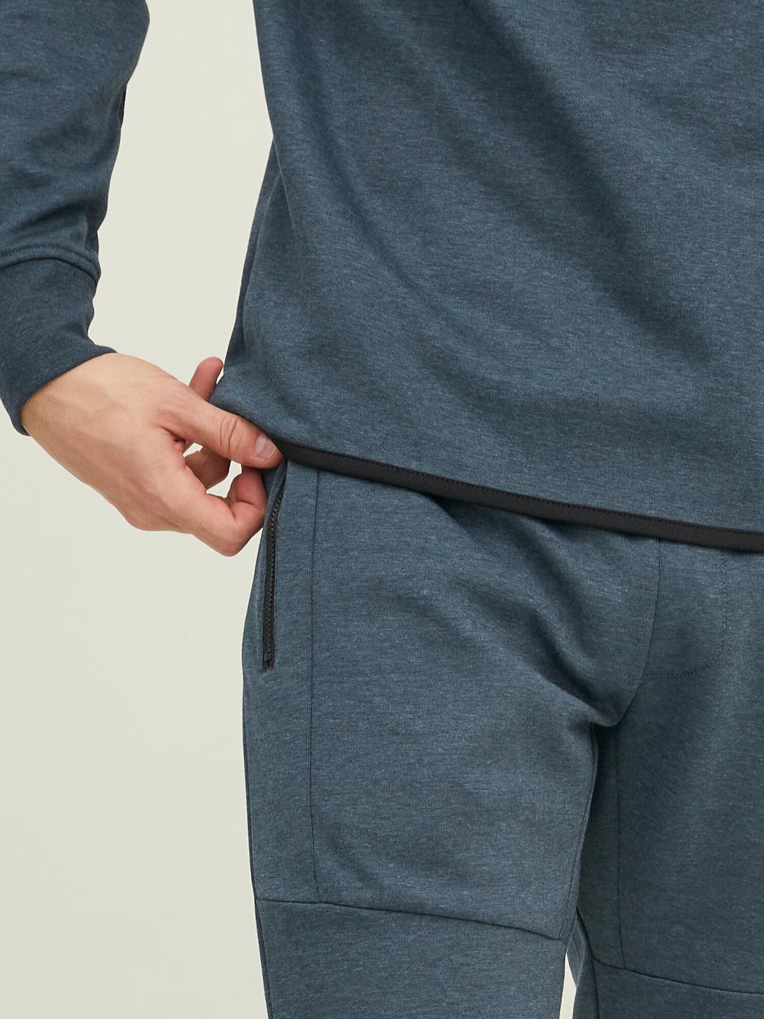 JACK & JONES Pantaloni 'Will' albastru închis / gri / alb - Pled.ro