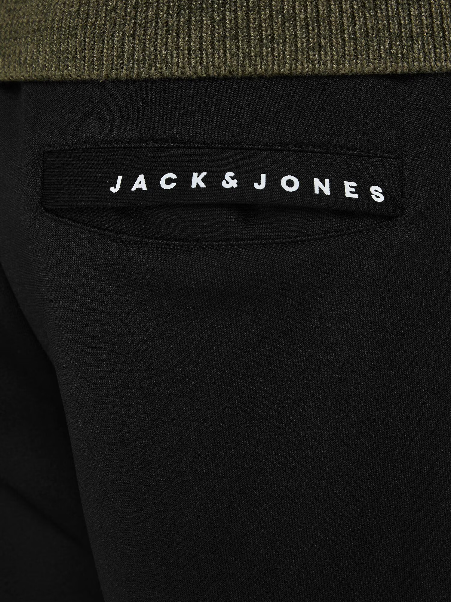 JACK & JONES Pantaloni 'Will' negru / alb - Pled.ro