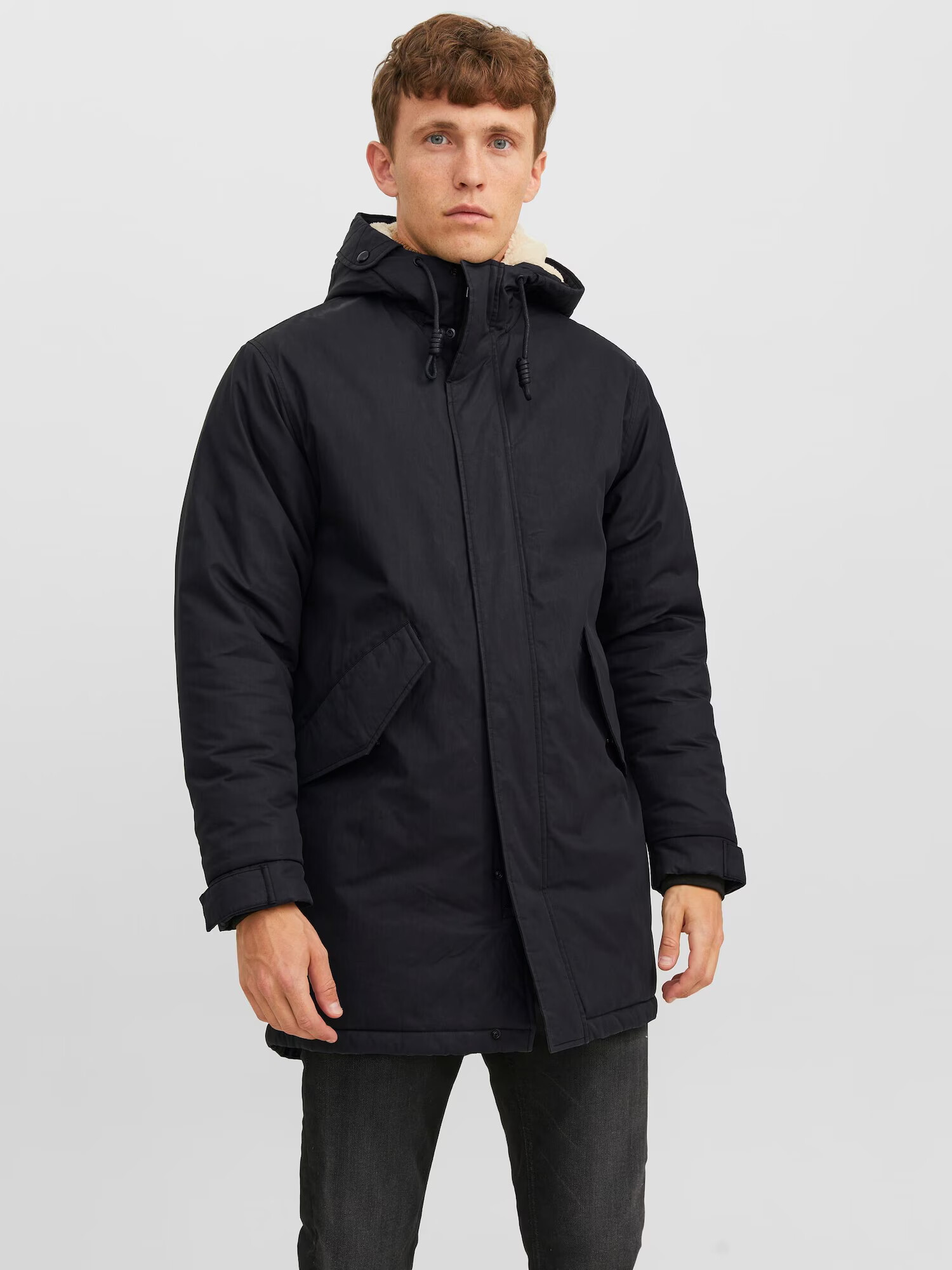 JACK & JONES Parka de iarnă 'ASHER' negru - Pled.ro