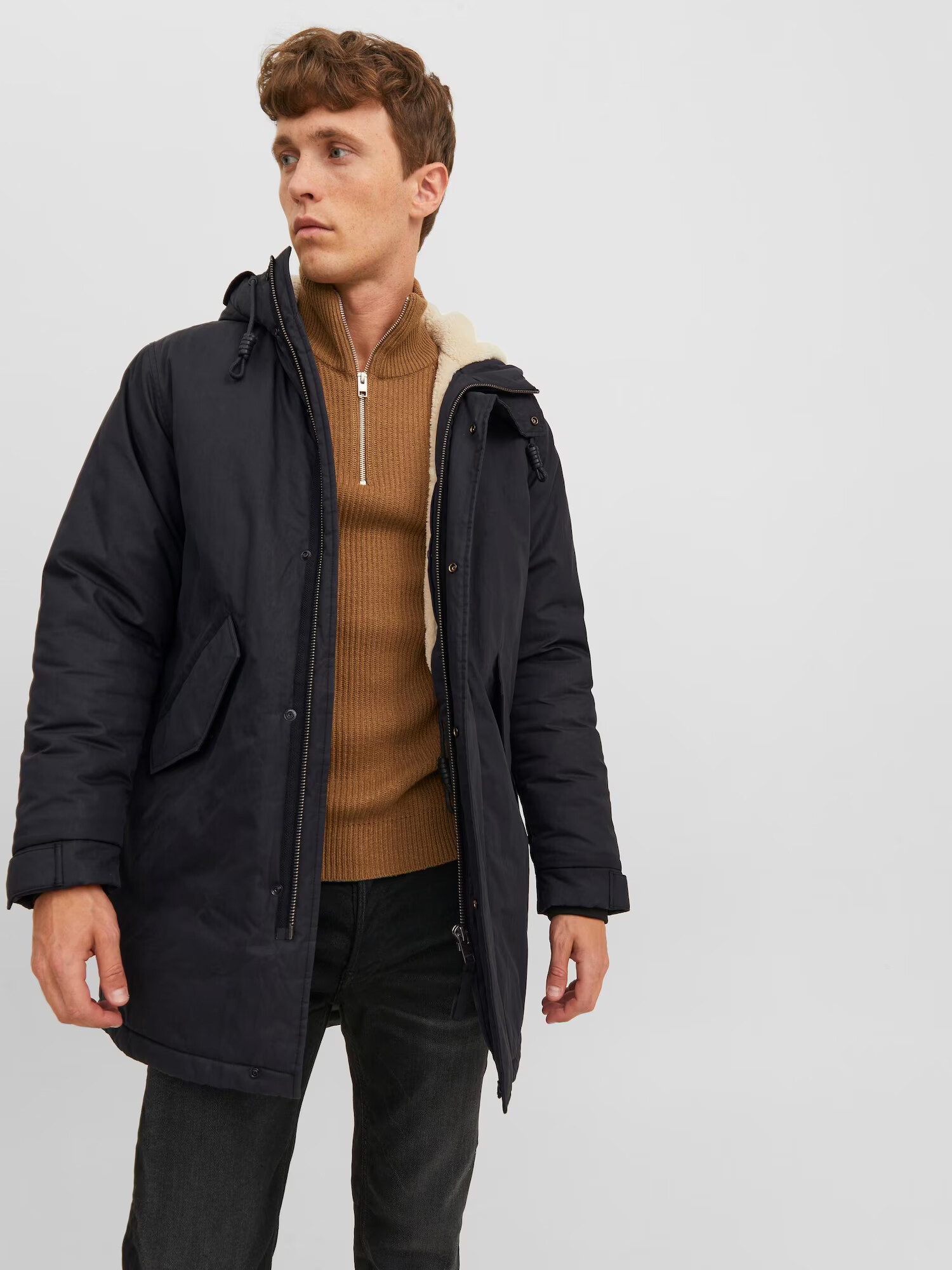 JACK & JONES Parka de iarnă 'ASHER' negru - Pled.ro