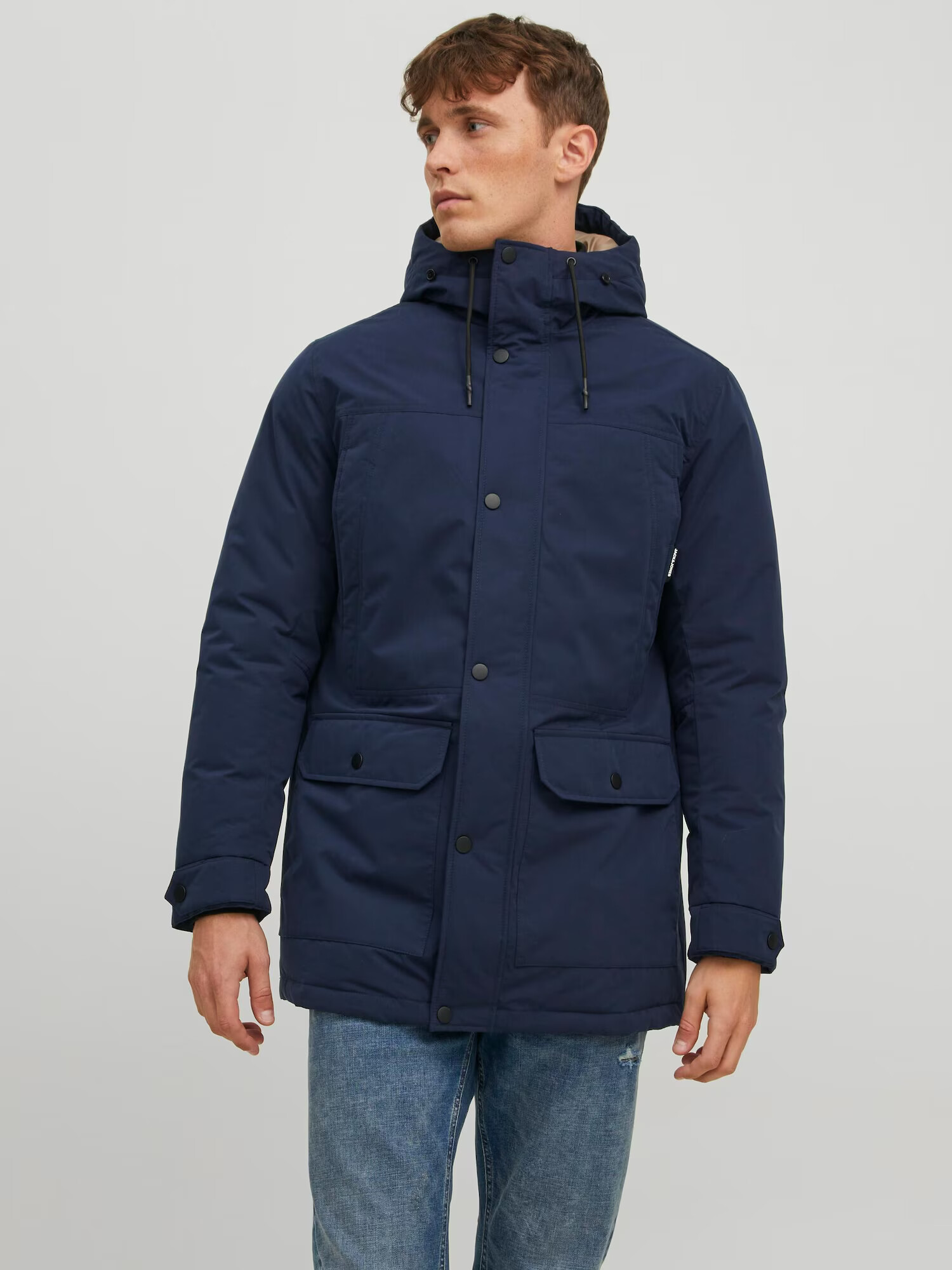 JACK & JONES Parka de iarnă bleumarin - Pled.ro