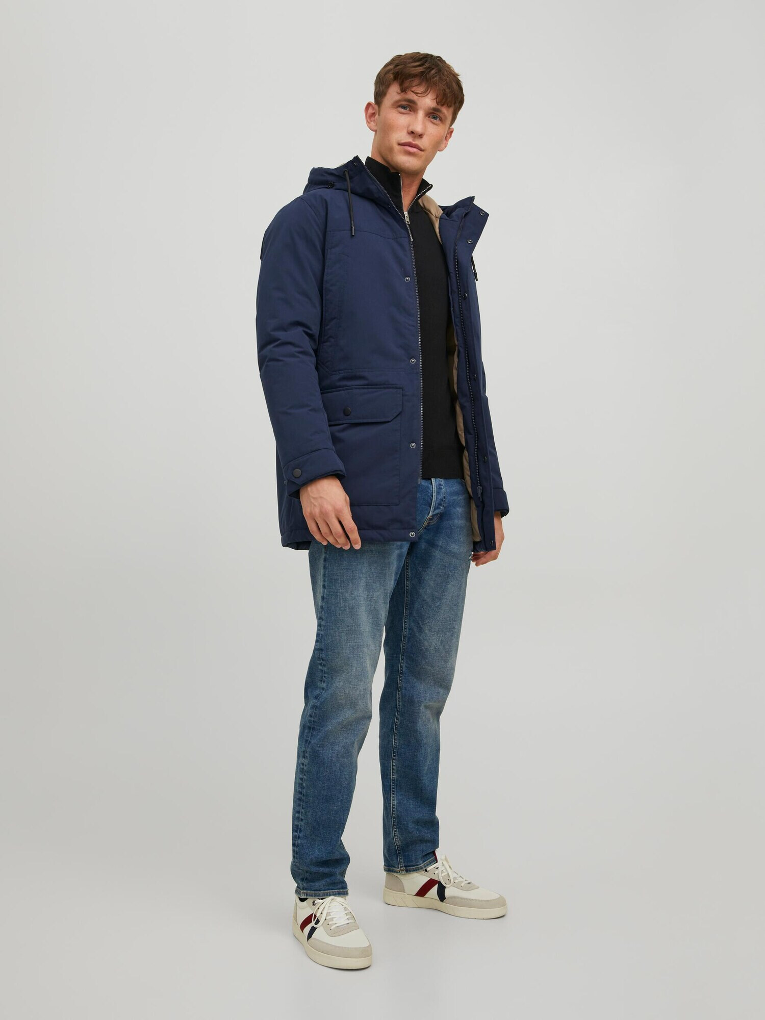 JACK & JONES Parka de iarnă bleumarin - Pled.ro