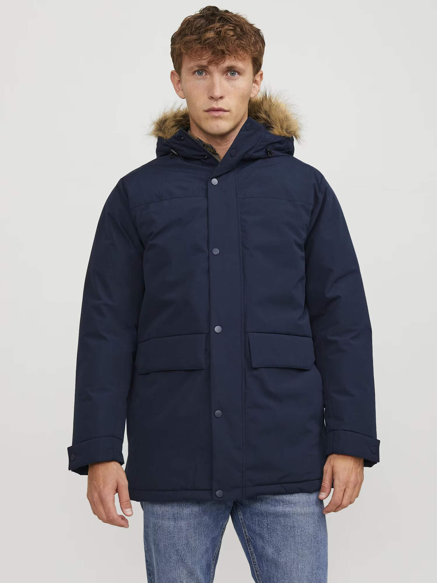 JACK & JONES Parka de iarnă 'Champ' bleumarin - Pled.ro