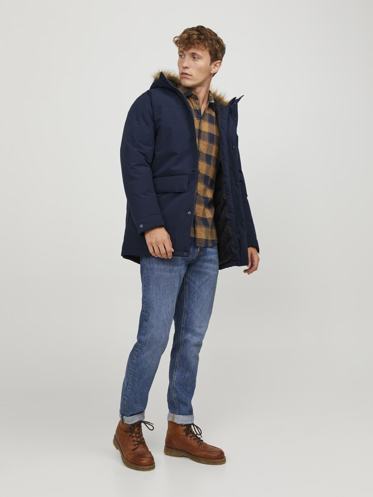 JACK & JONES Parka de iarnă 'Champ' bleumarin - Pled.ro