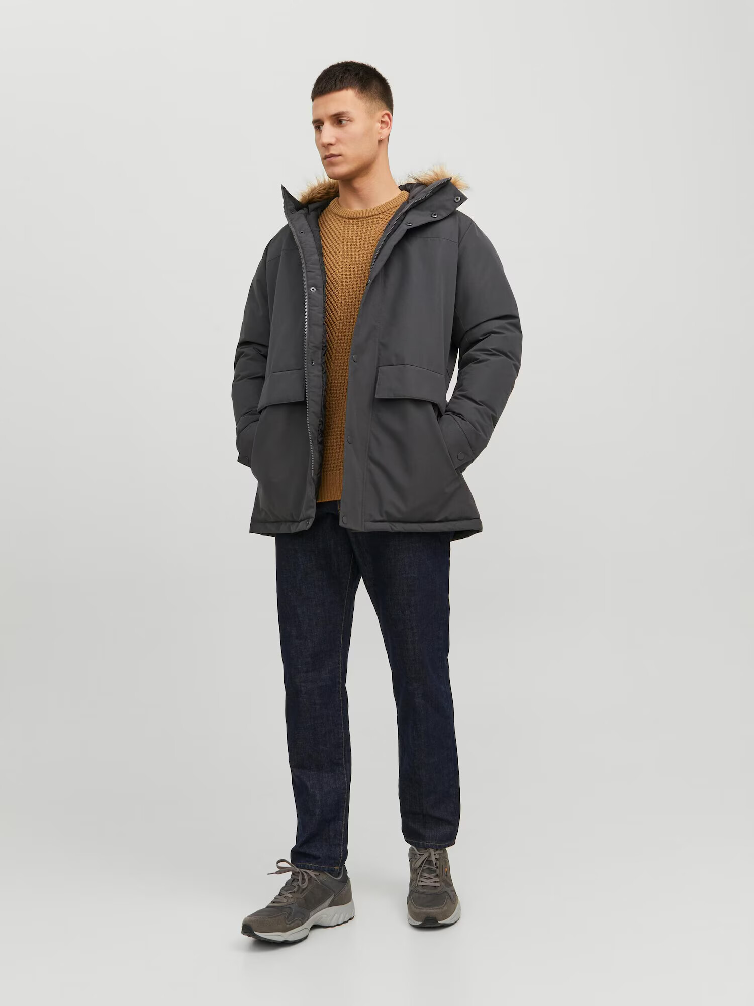 JACK & JONES Parka de iarnă 'CHAMP' gri bazalt - Pled.ro