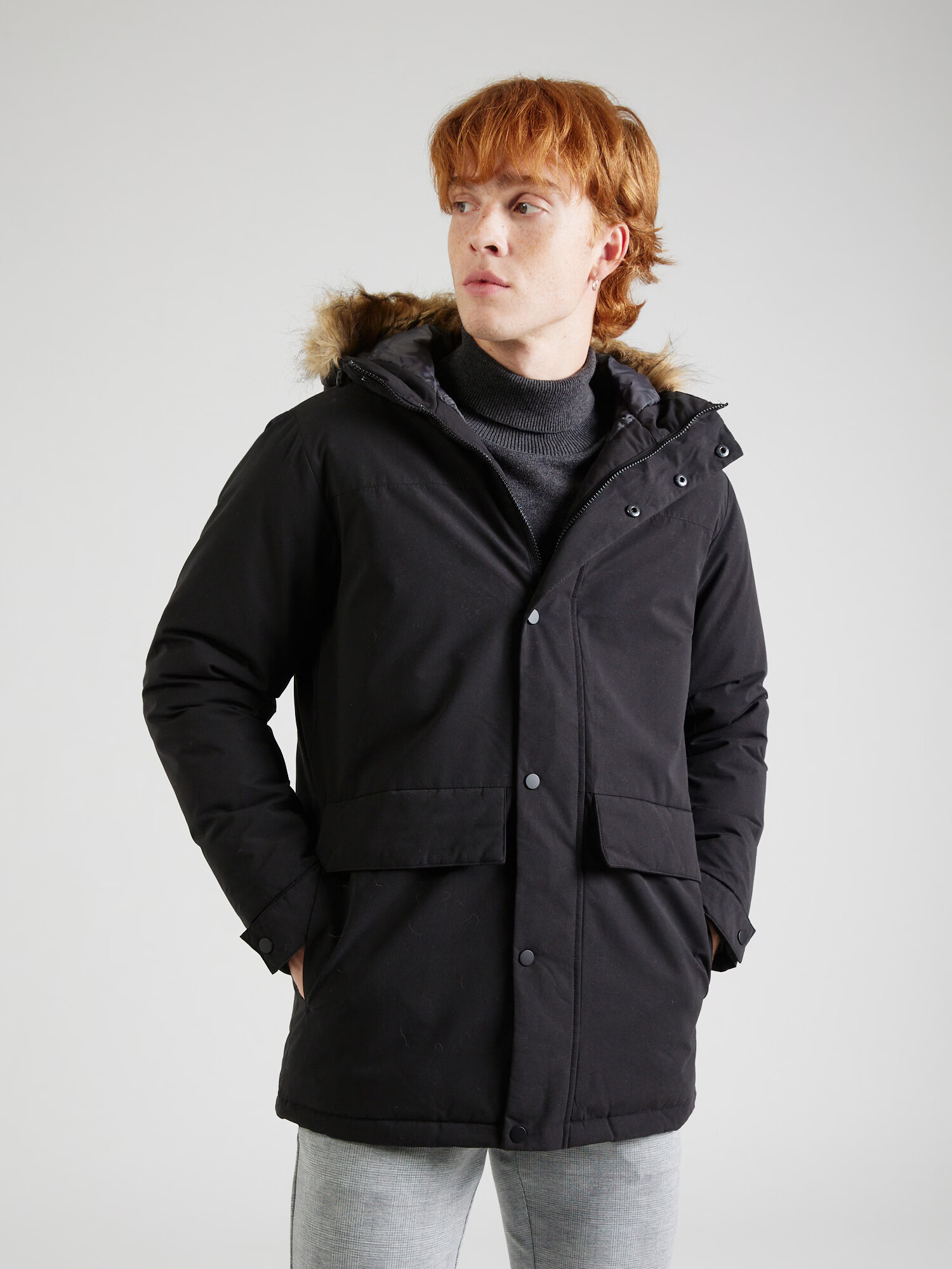 JACK & JONES Parka de iarnă 'Champ' negru - Pled.ro