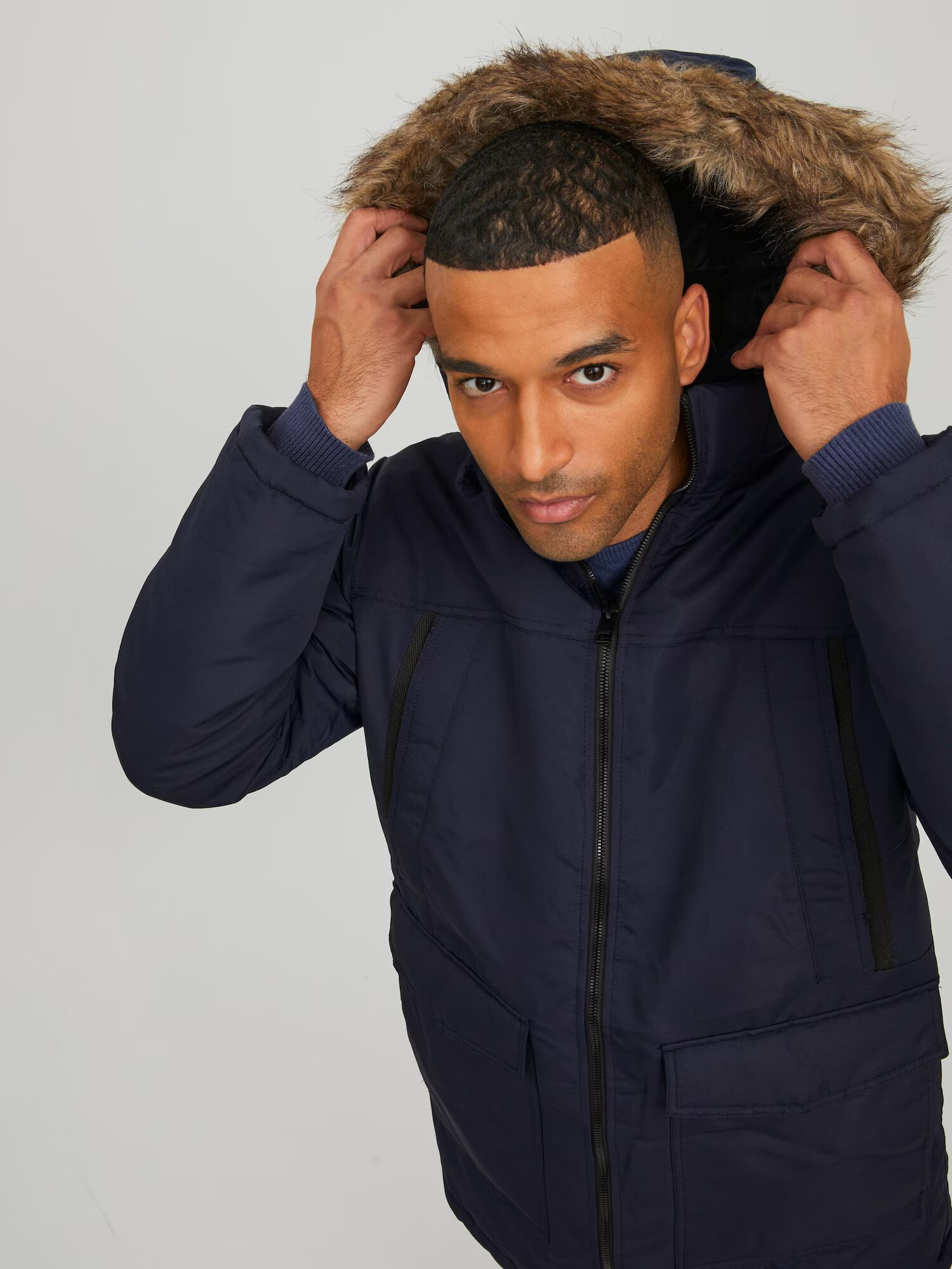 JACK & JONES Parka de iarnă 'Craft' bleumarin - Pled.ro