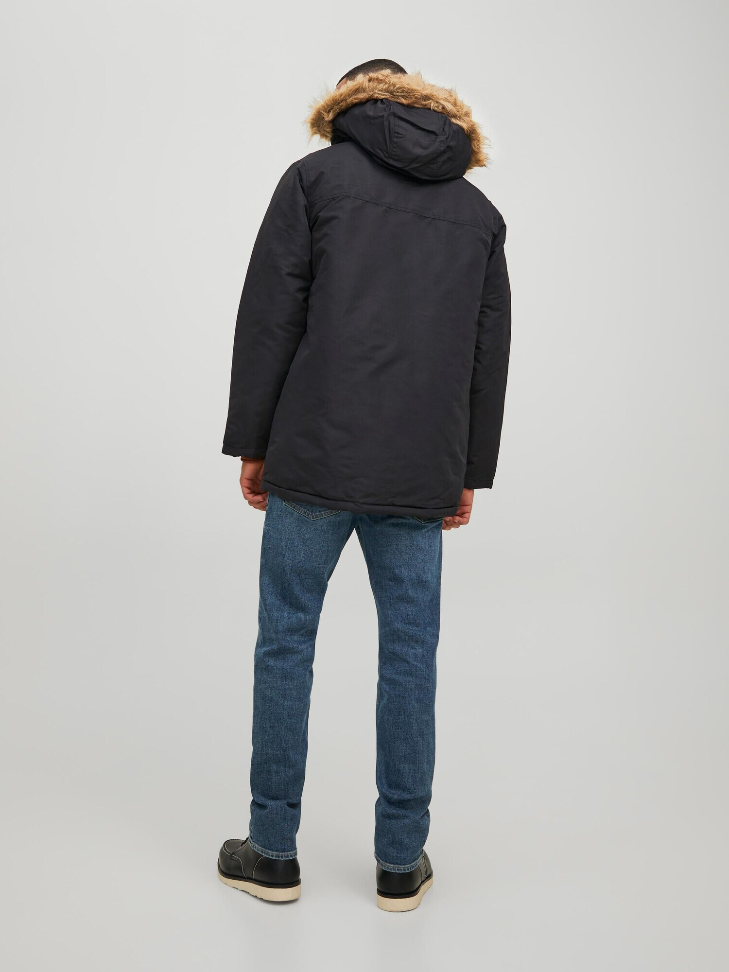 JACK & JONES Parka de iarnă 'Craft' maro caramel / negru - Pled.ro