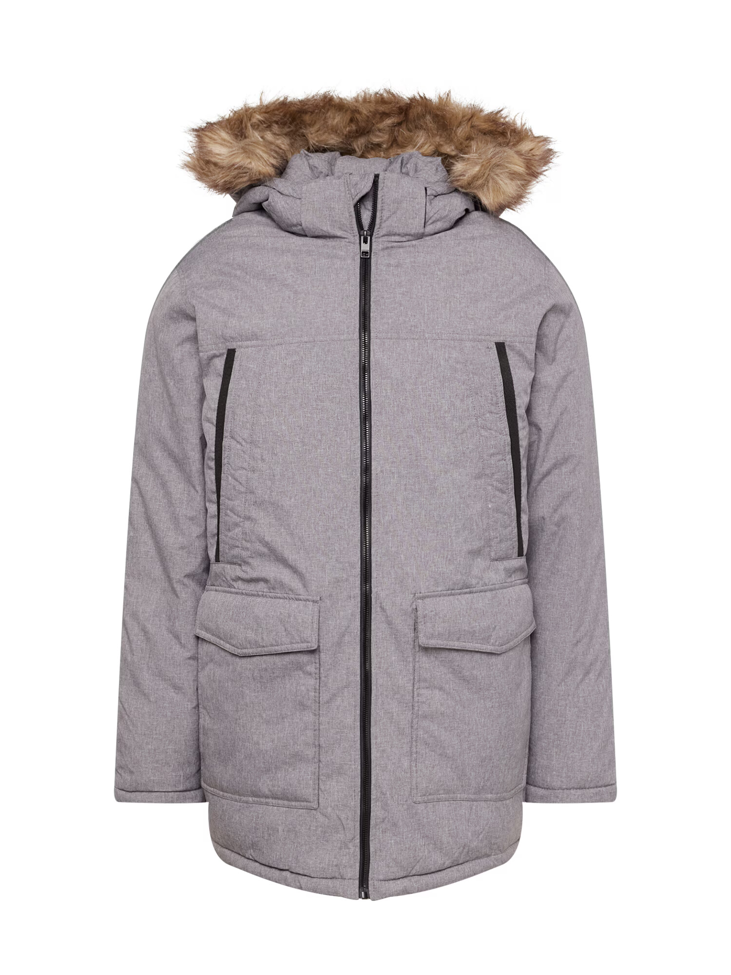 JACK & JONES Parka de iarnă 'Craft' maro / gri piatră - Pled.ro