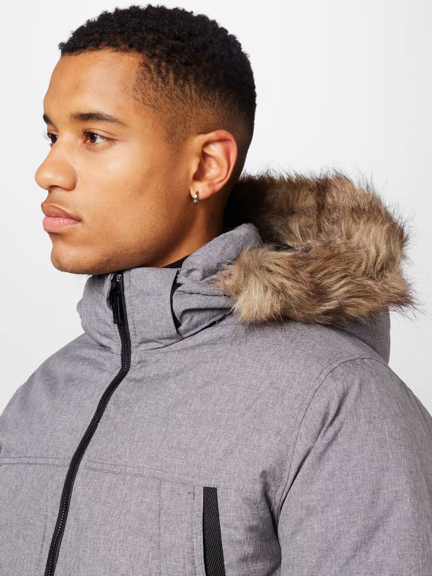 JACK & JONES Parka de iarnă 'Craft' maro / gri piatră - Pled.ro