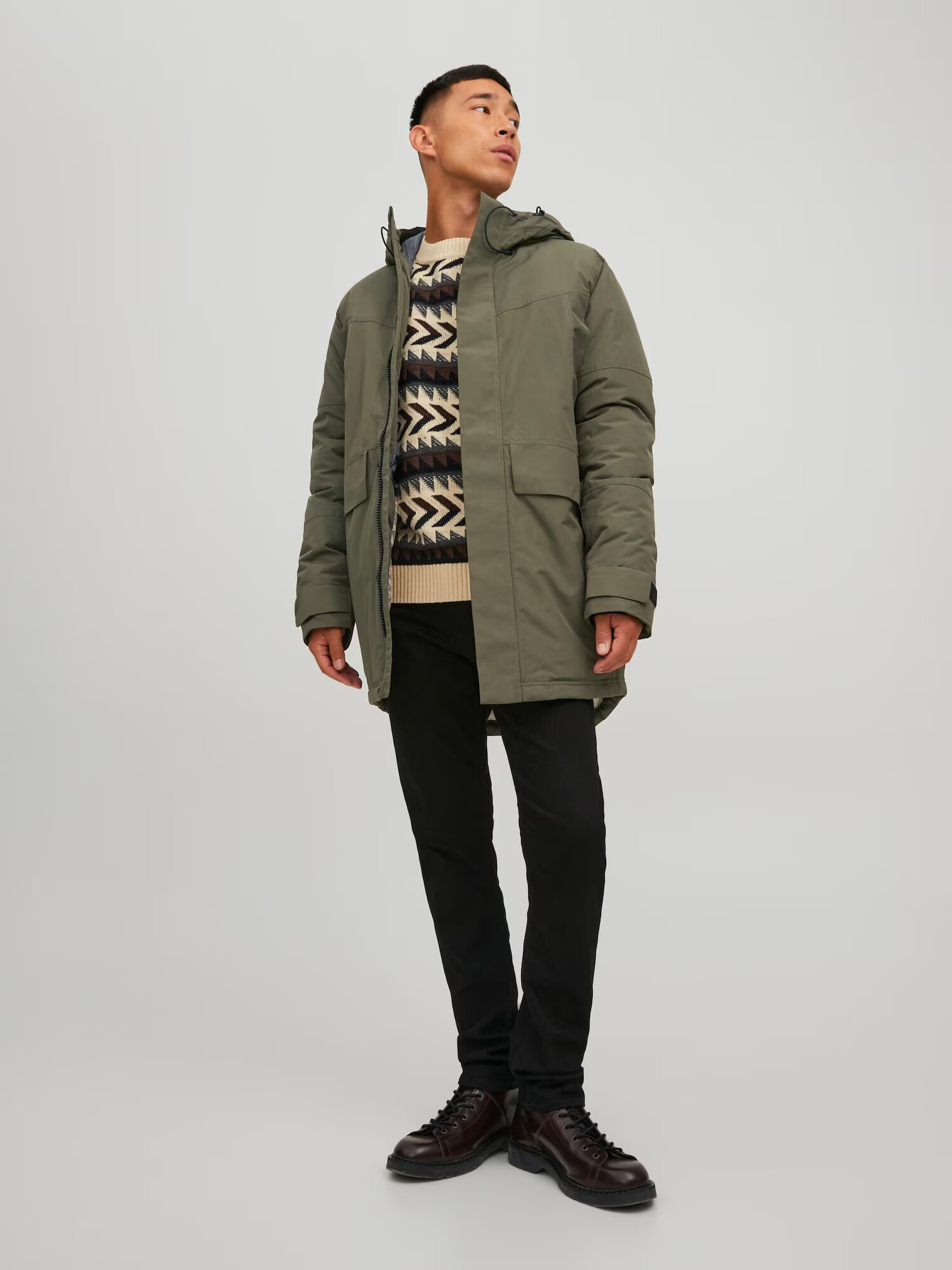 JACK & JONES Parka de iarnă 'DAMON' verde închis - Pled.ro