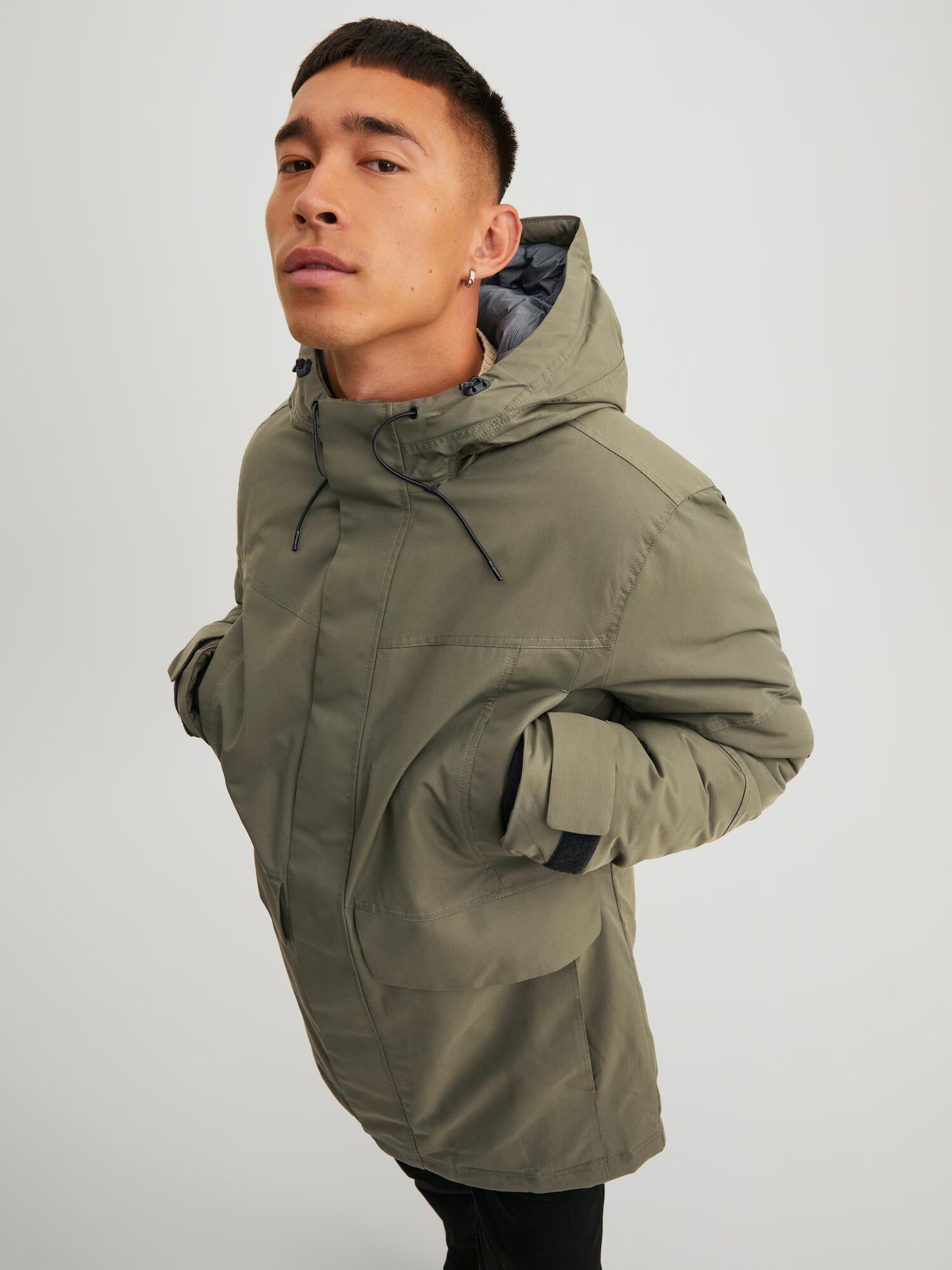 JACK & JONES Parka de iarnă 'DAMON' verde închis - Pled.ro