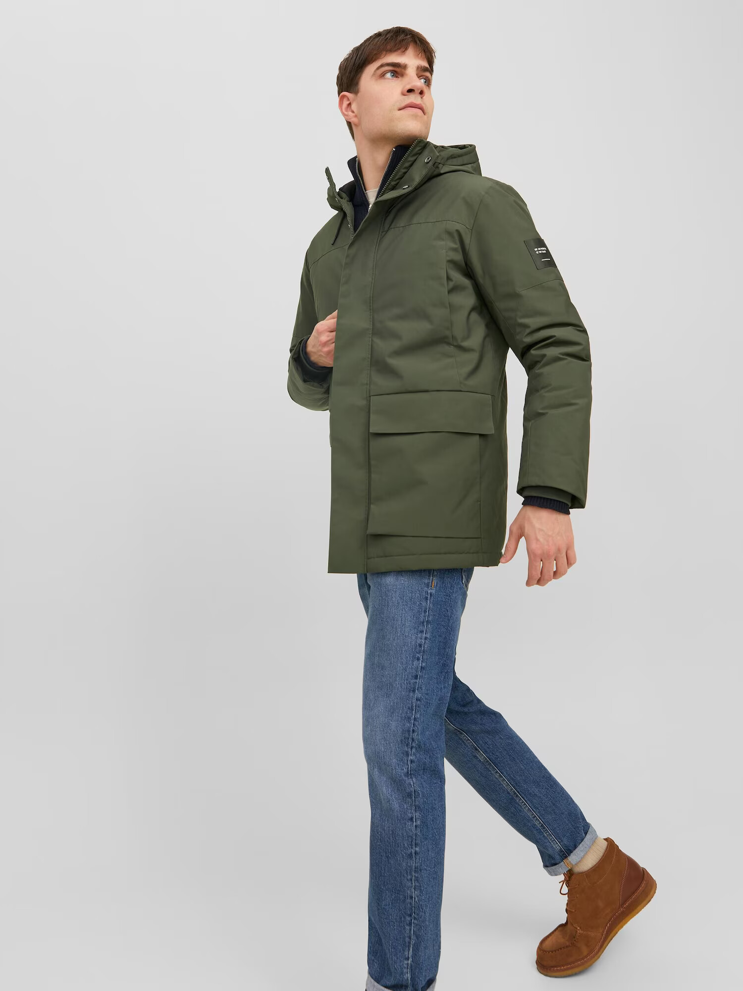 JACK & JONES Parka de iarnă 'Rob' verde închis - Pled.ro