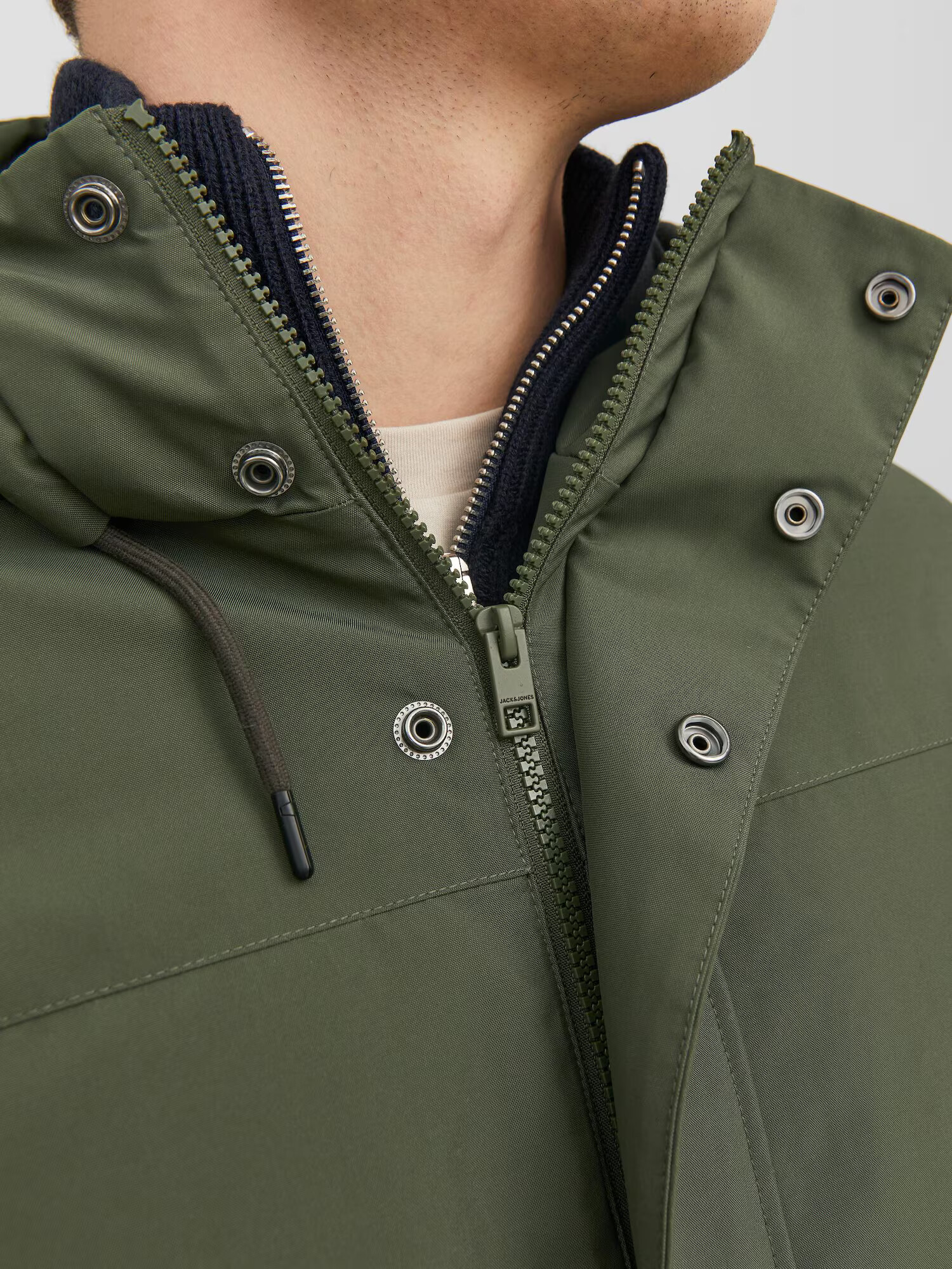 JACK & JONES Parka de iarnă 'Rob' verde închis - Pled.ro