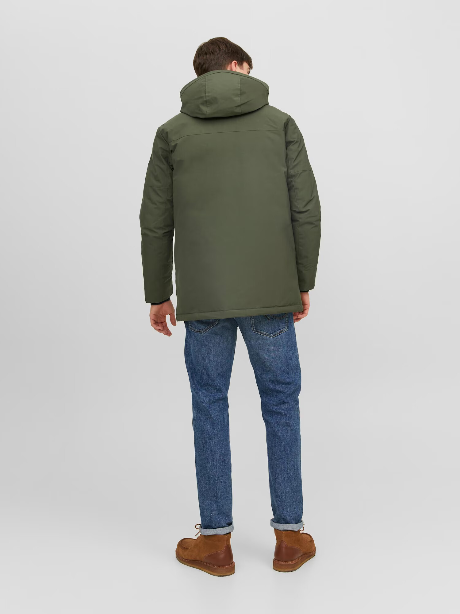 JACK & JONES Parka de iarnă 'Rob' verde închis - Pled.ro