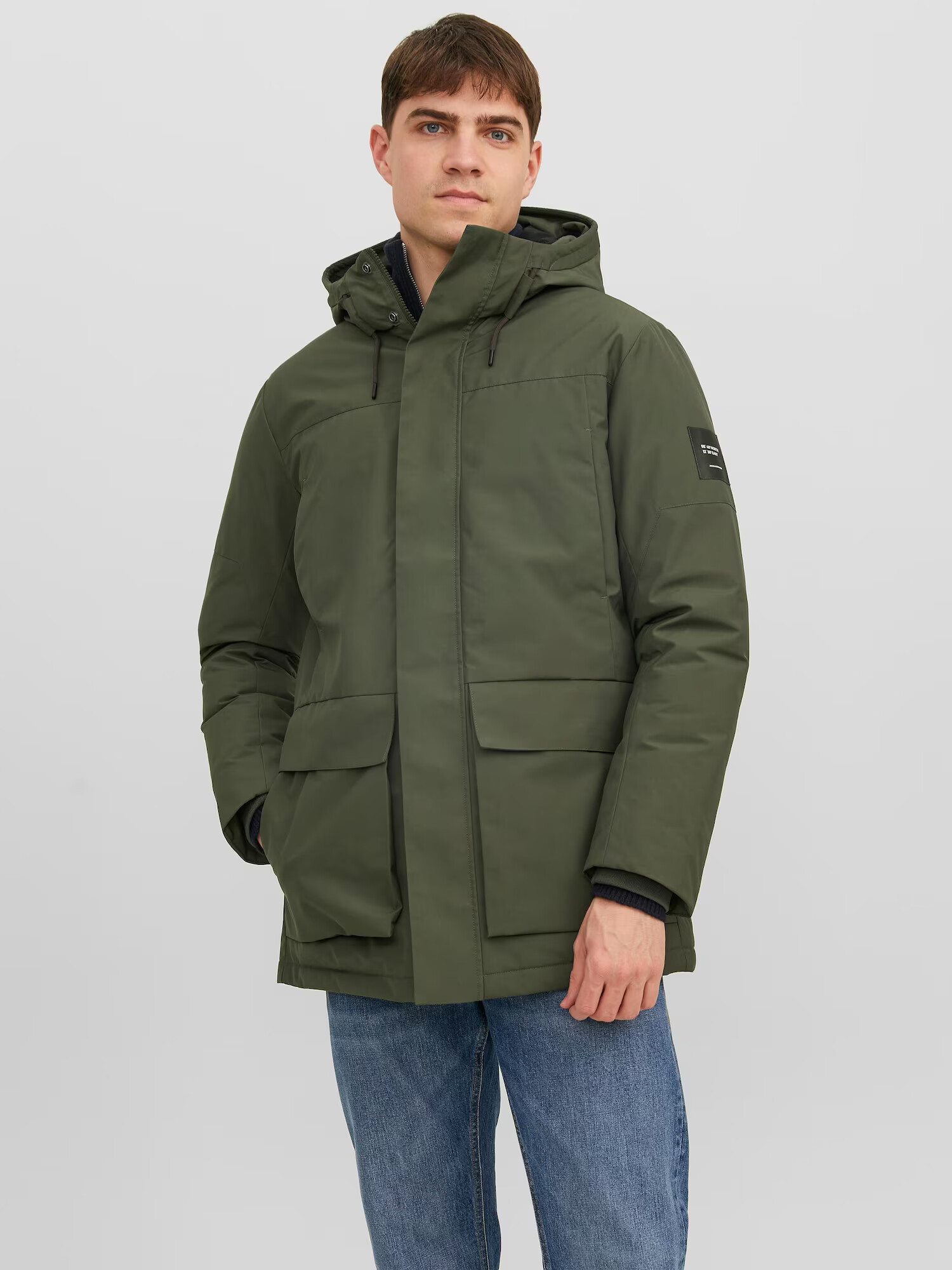 JACK & JONES Parka de iarnă 'Rob' verde închis - Pled.ro