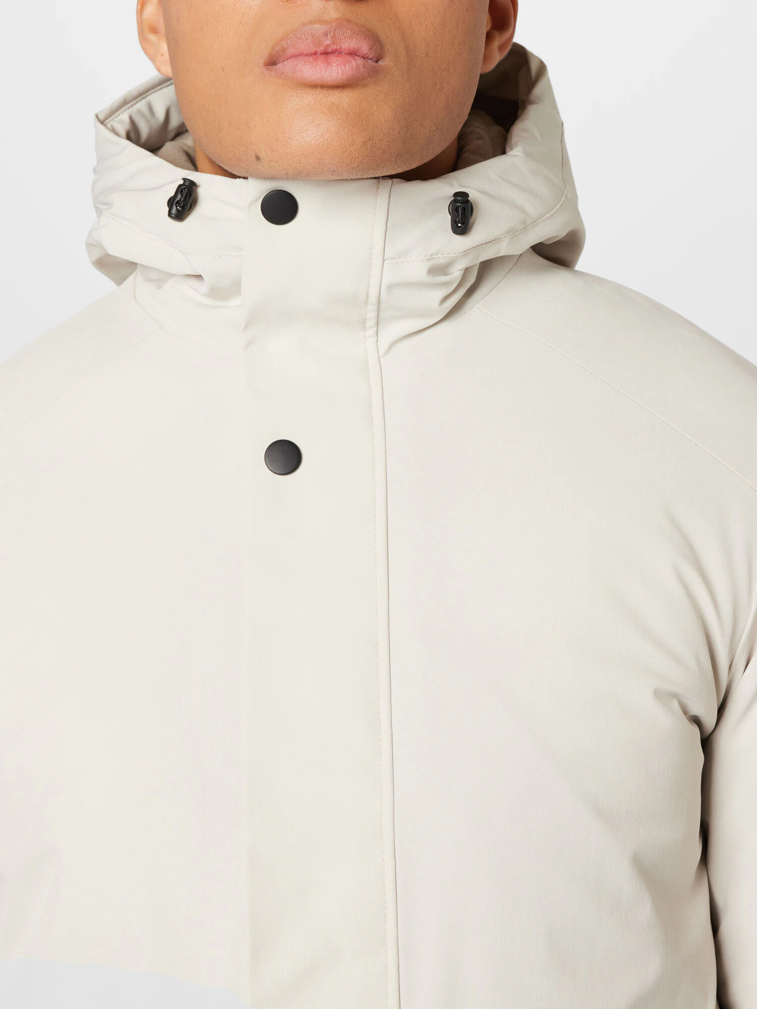 JACK & JONES Parka de iarnă 'Tiko' crem / negru - Pled.ro