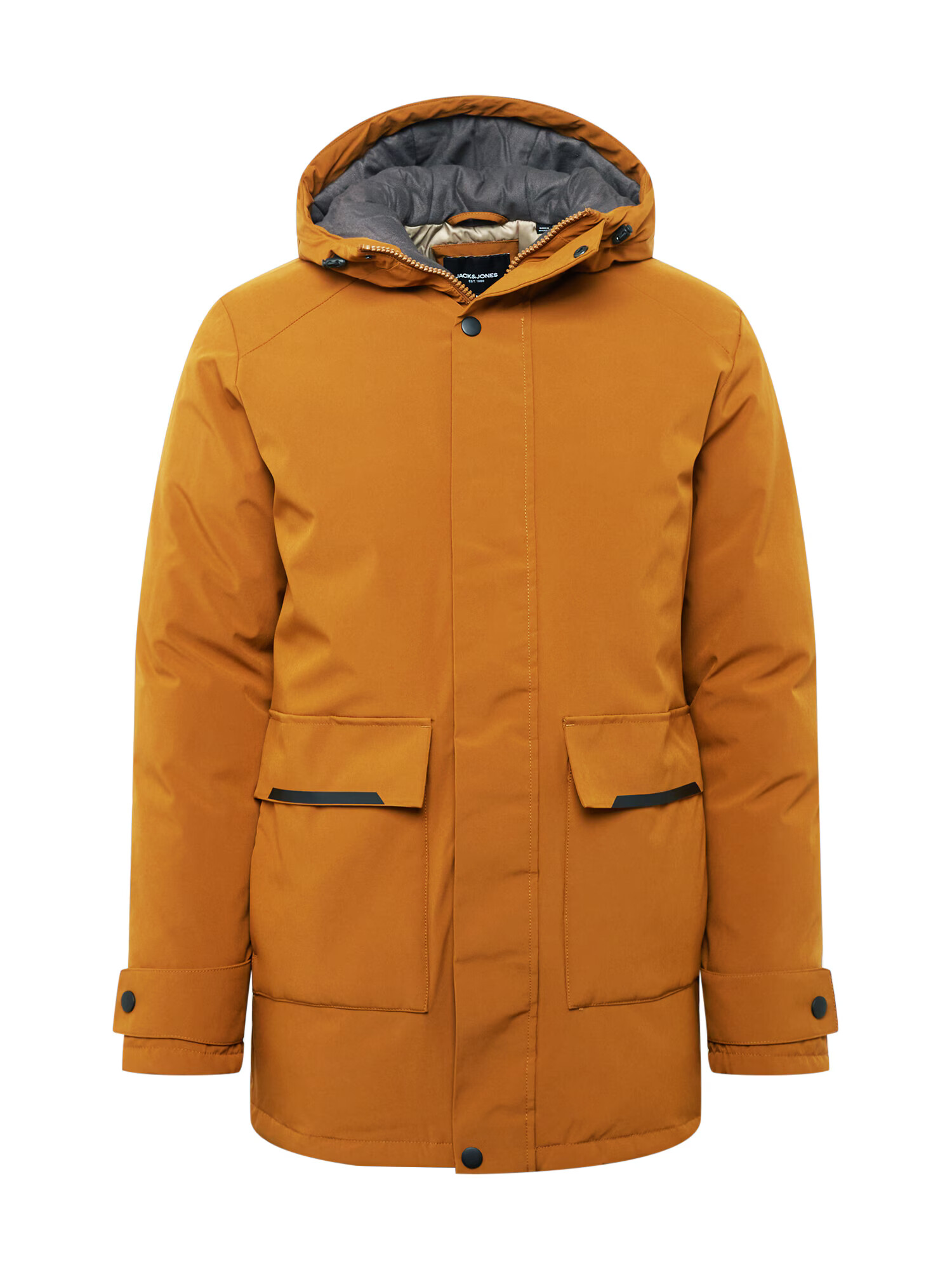 JACK & JONES Parka de iarnă 'Tiko' maro coniac / negru - Pled.ro