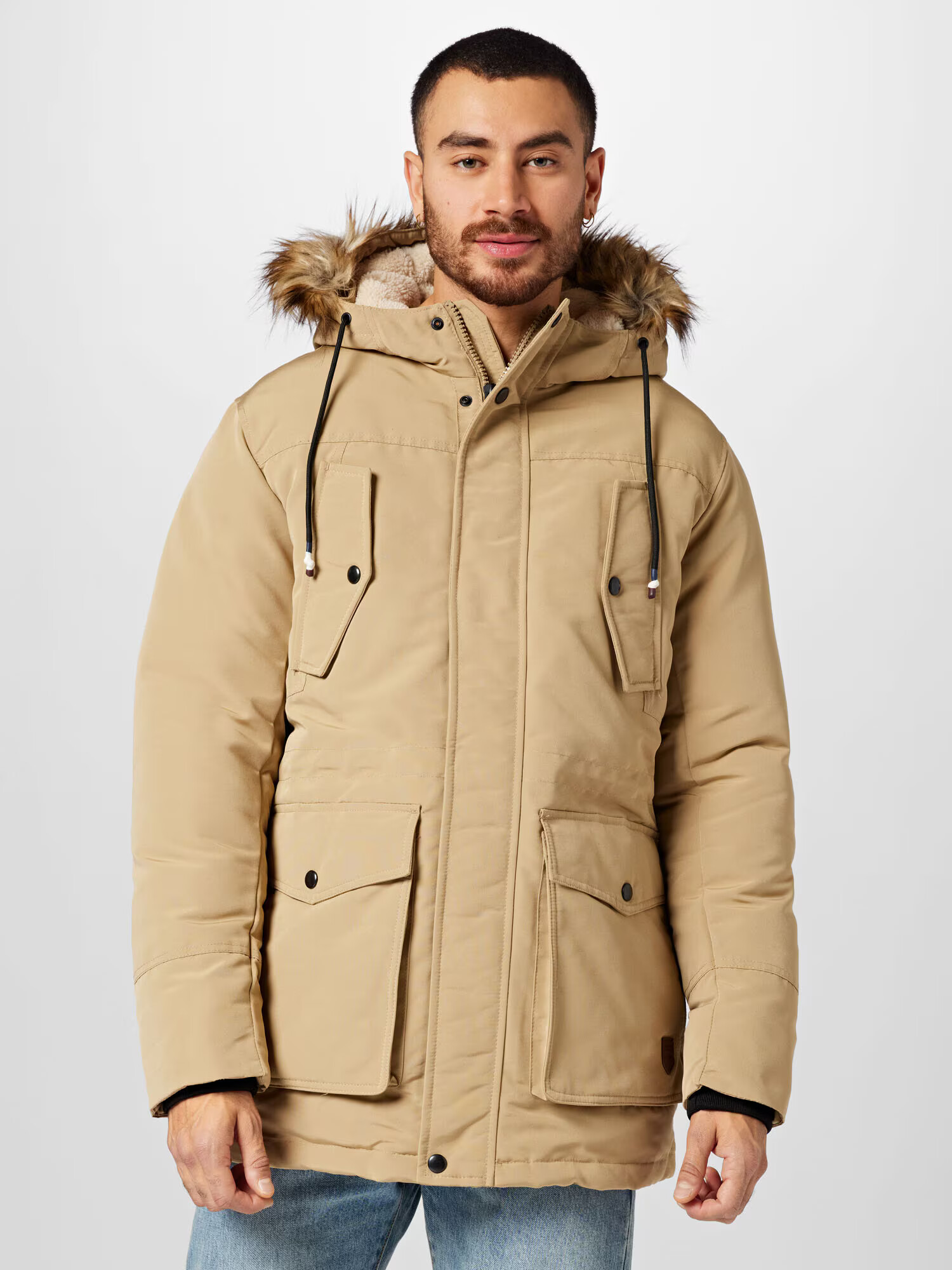 JACK & JONES Parka de iarnă 'Timo' maro cămilă - Pled.ro