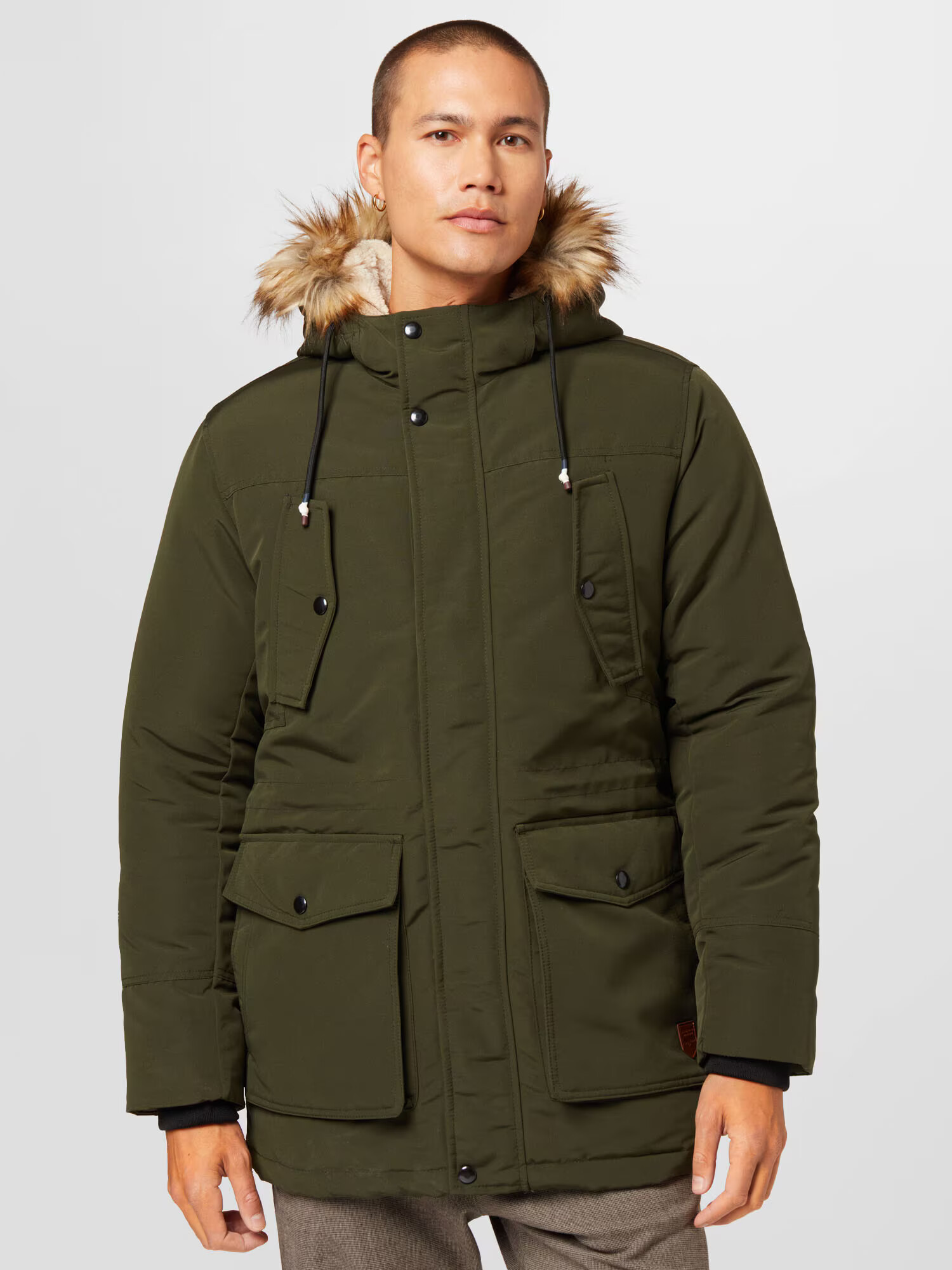 JACK & JONES Parka de iarnă 'TIMO' verde închis - Pled.ro