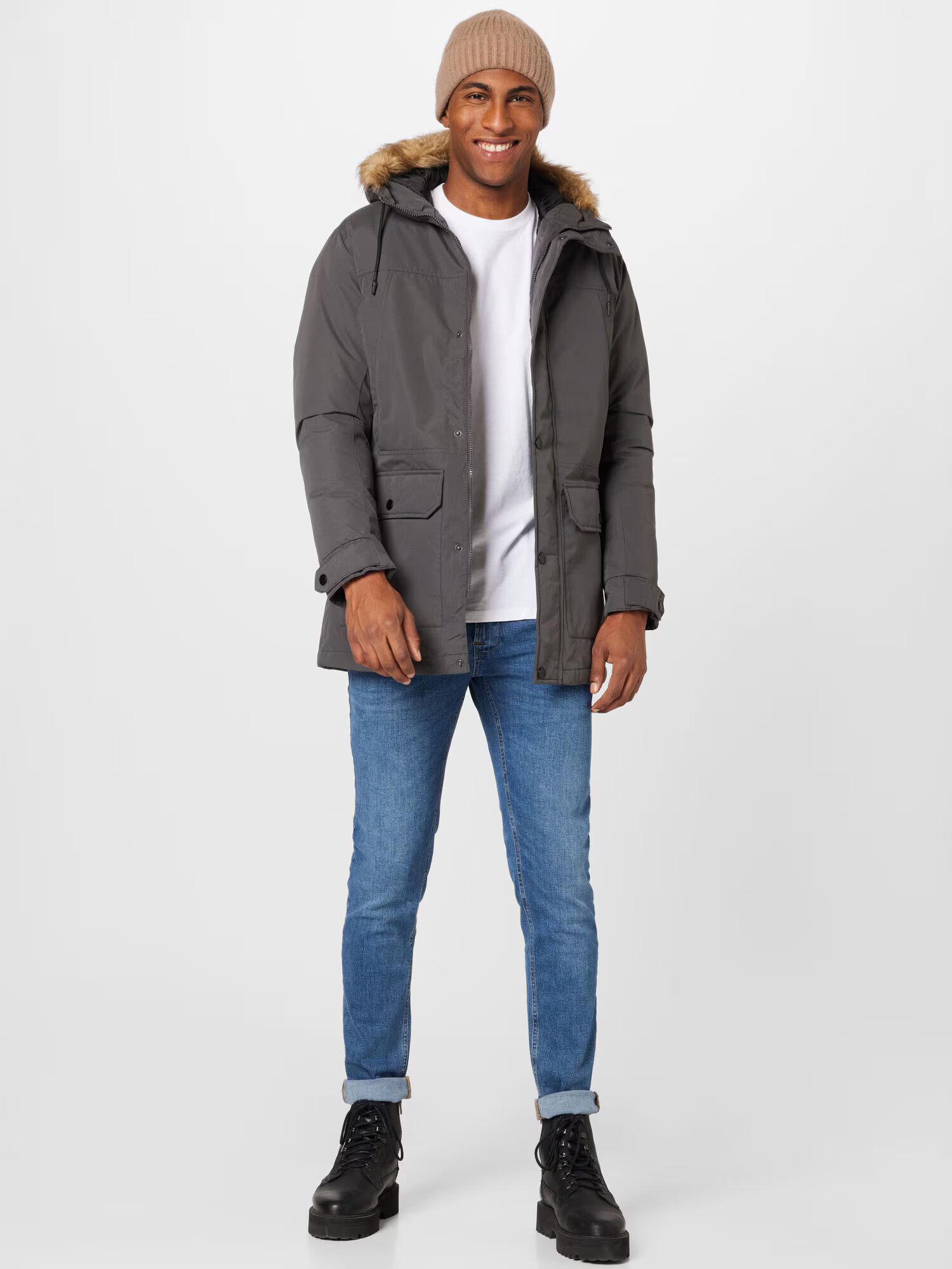 JACK & JONES Parka de iarnă 'WINNER' gri bazalt - Pled.ro