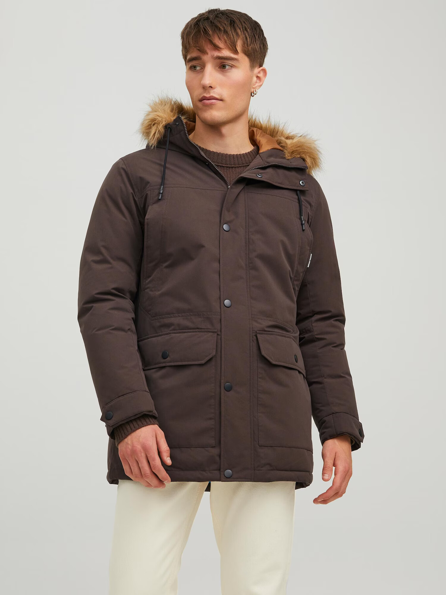 JACK & JONES Parka de iarnă 'Winner' maro închis - Pled.ro